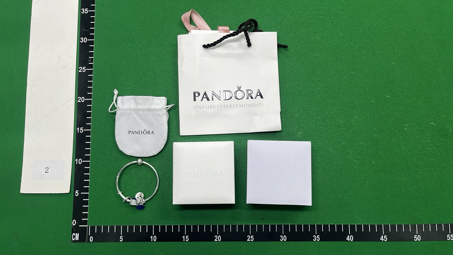 Pandora Silver Charm Bracelet with Dangle Charms
