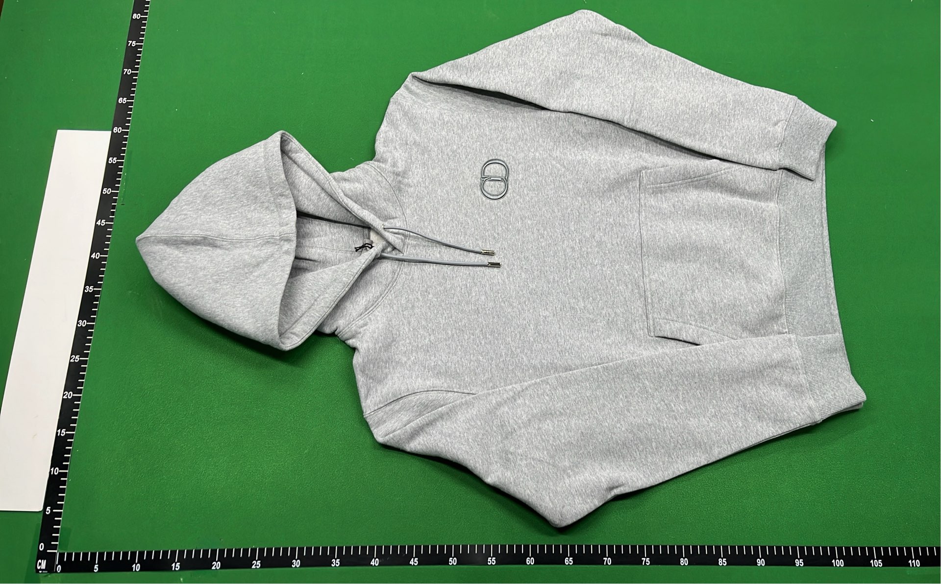 Gray Hoodie with Minimalist Logo