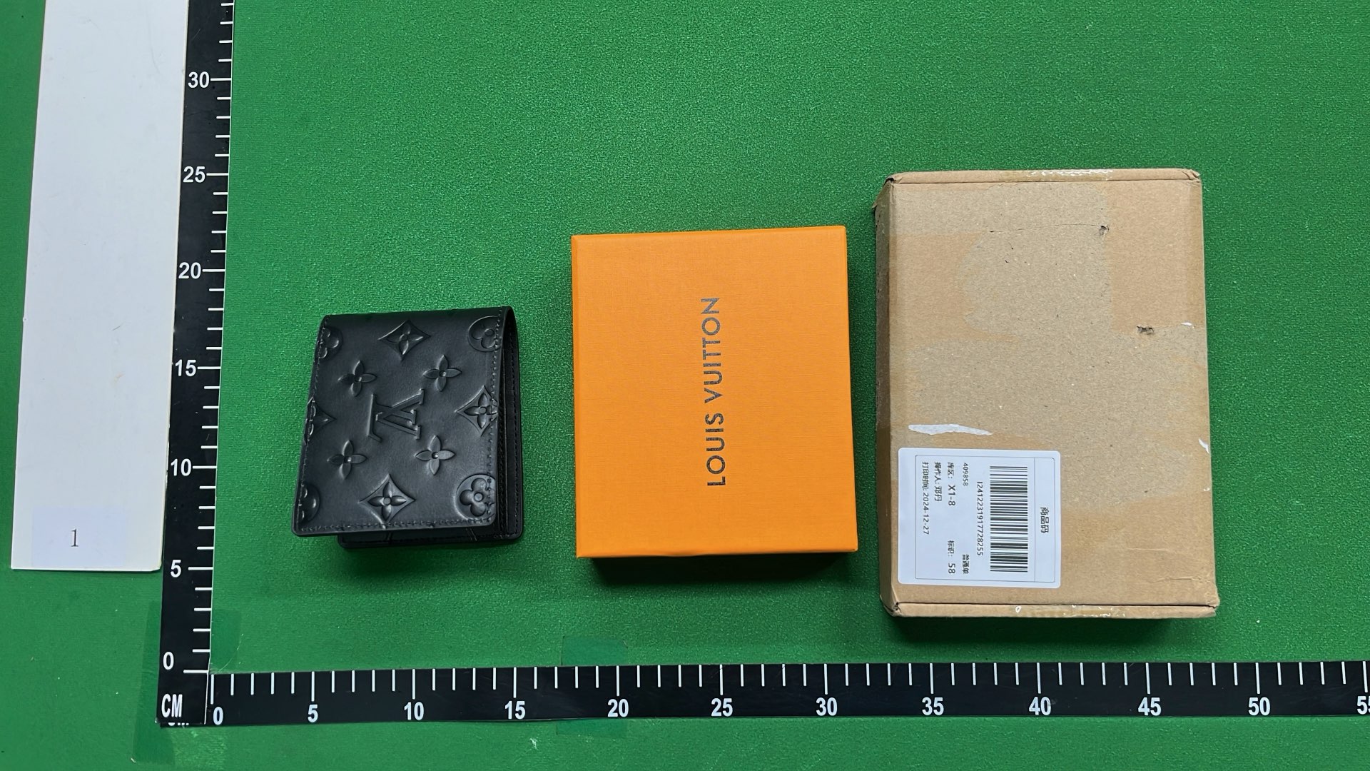 Louis Vuitton Monogram Black Leather Wallet for Men
