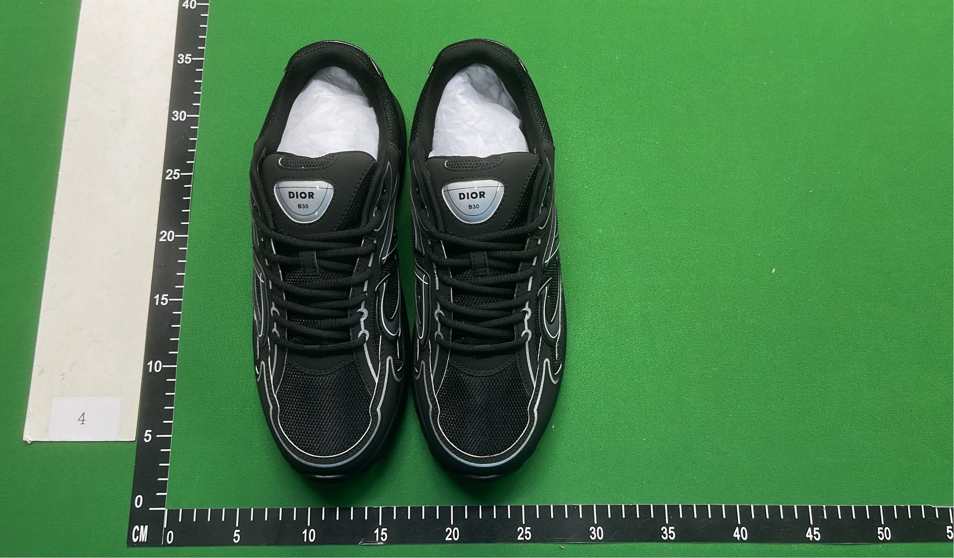 Dior B27 Black Sneakers with White Accents