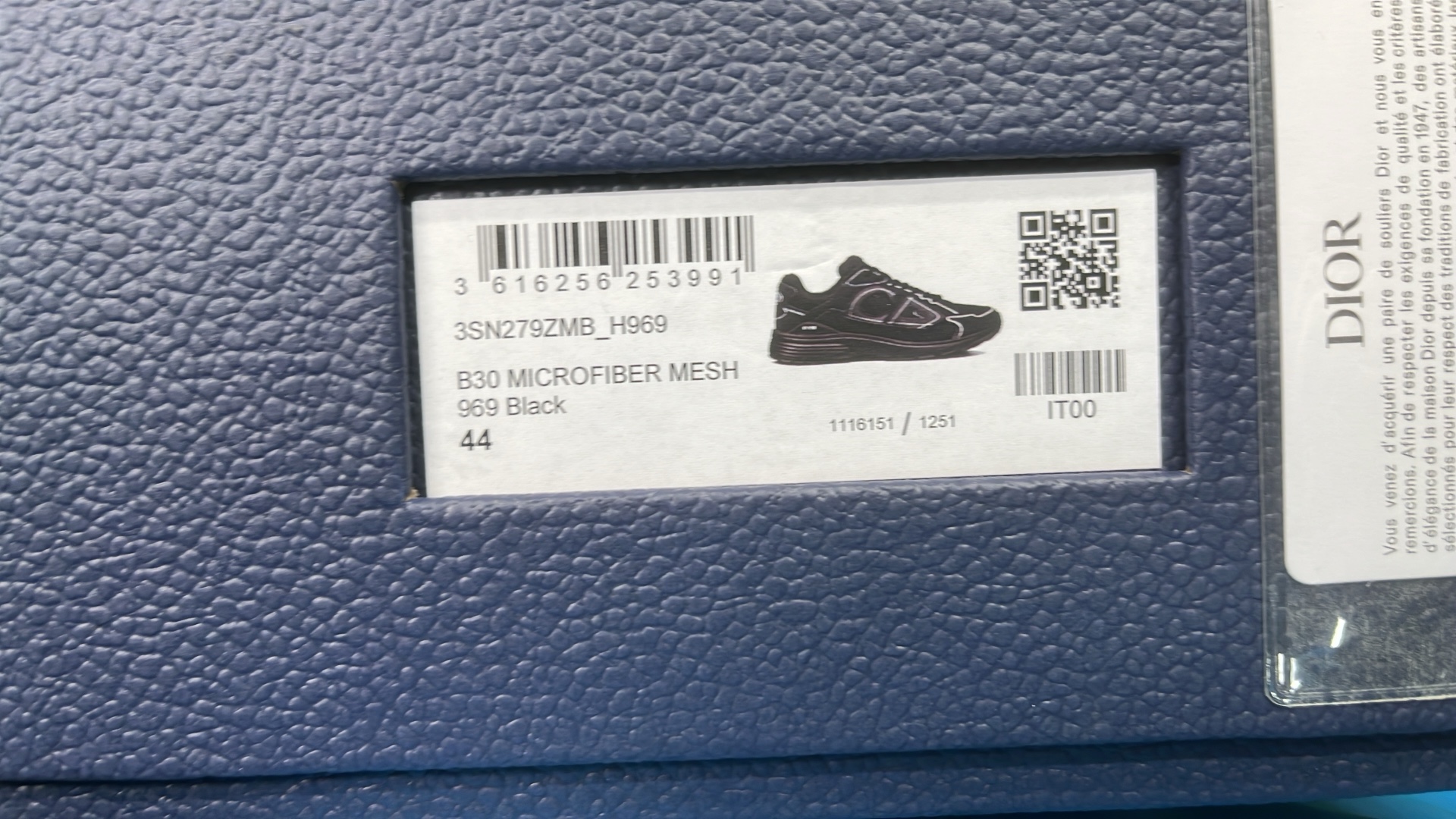 Dior B27 Black Sneakers with White Accents