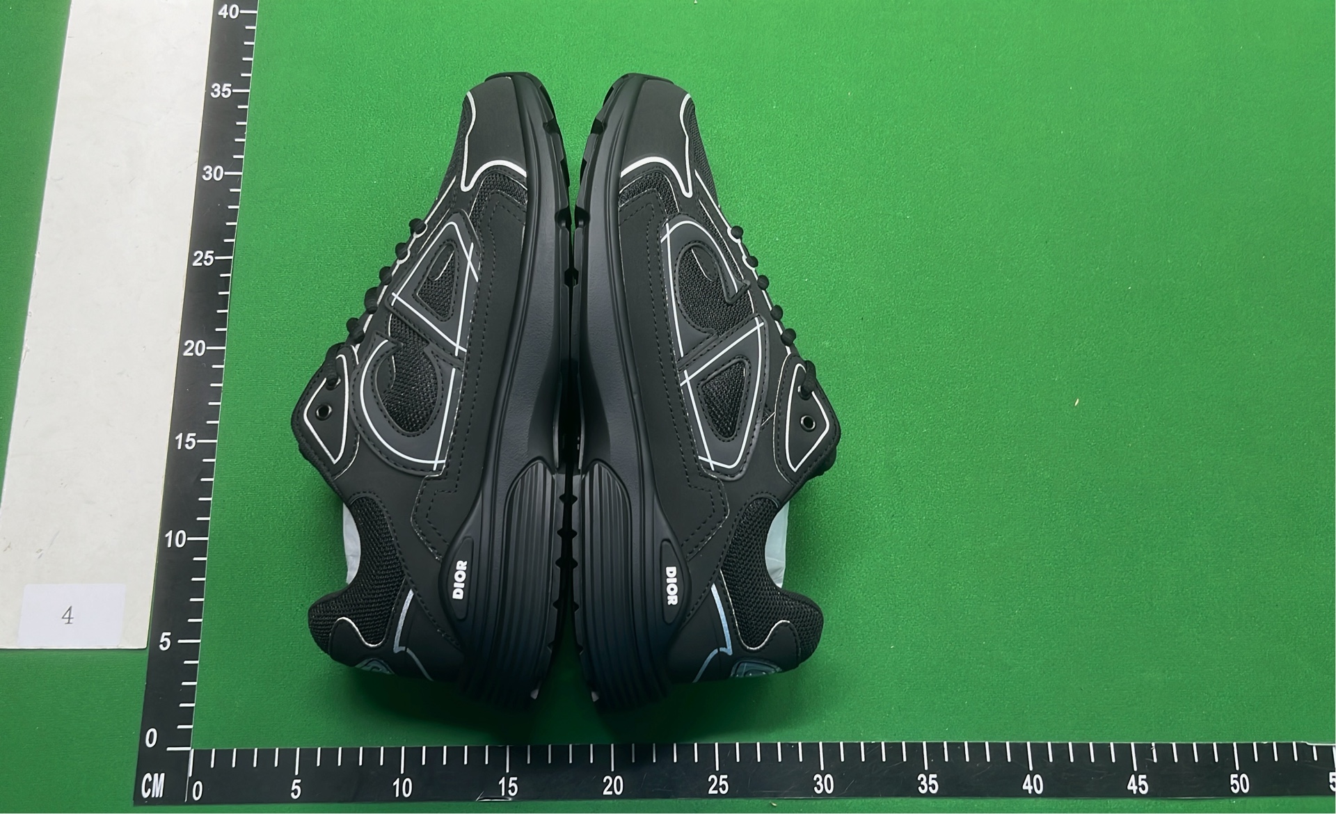 Dior B27 Black Sneakers with White Accents