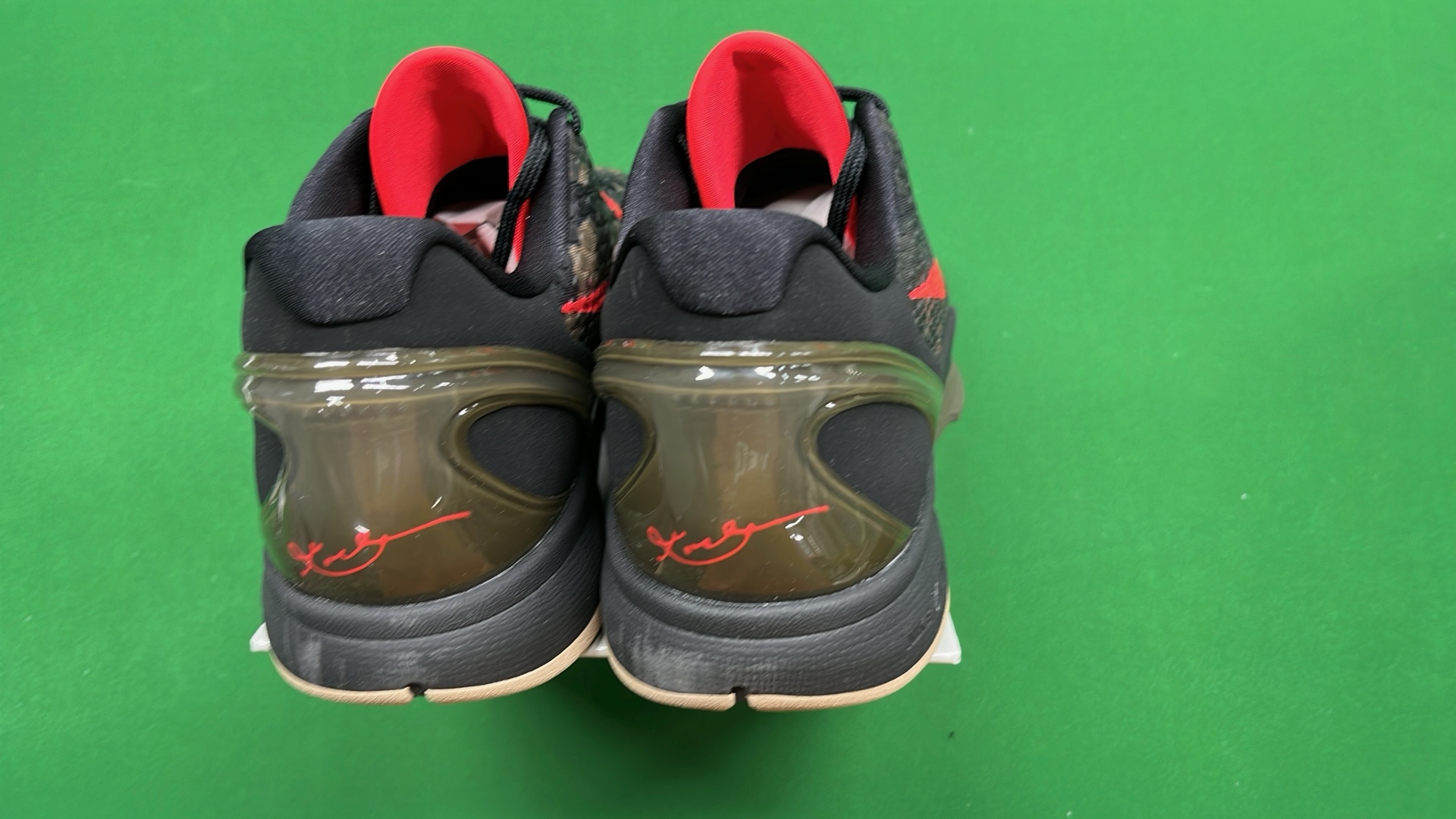 Nike Red Green Basketball Shoe