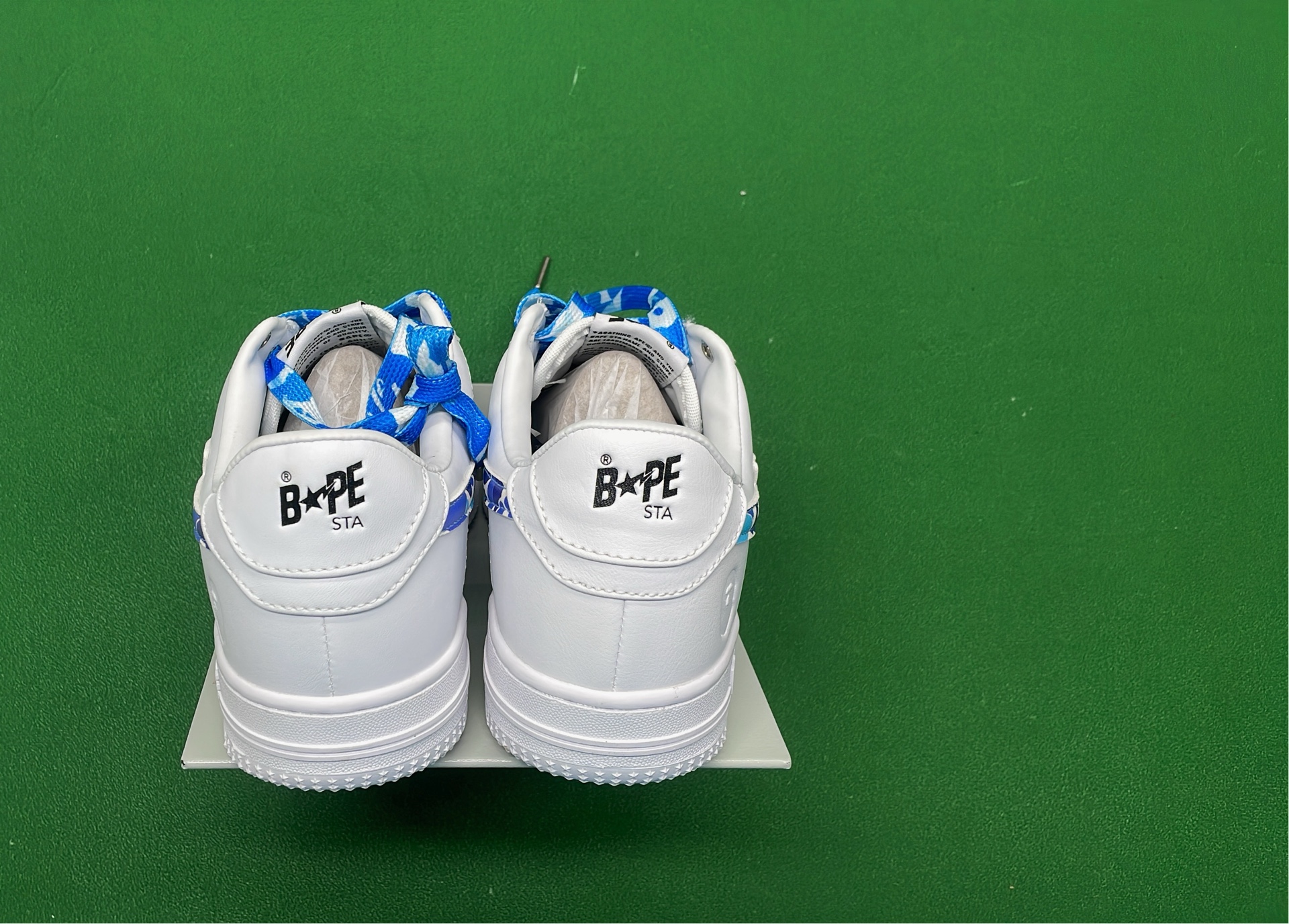 Bape Sta Low Top Sneakers - White, Red, Black & Camo