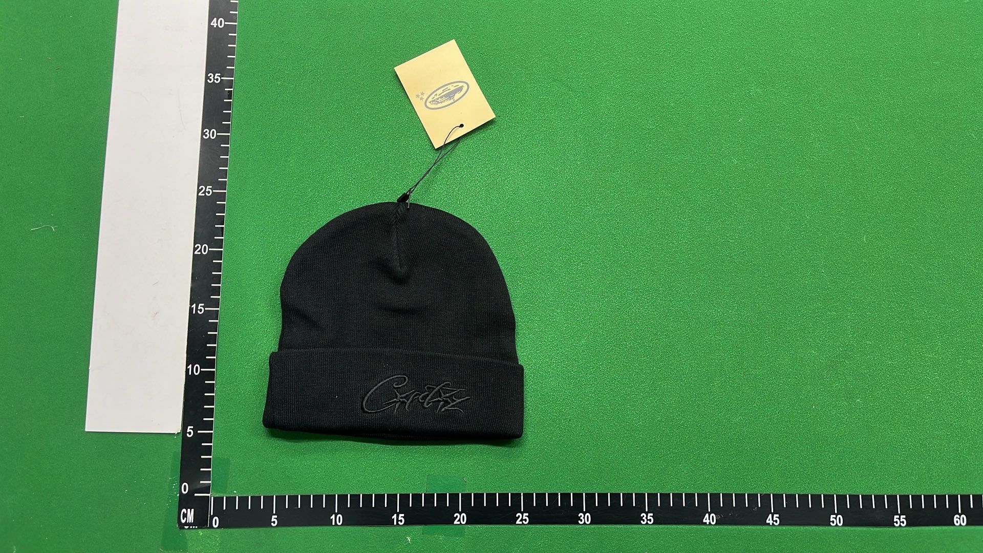 Curtiz Black Beanie Hat with Embroidered Logo
