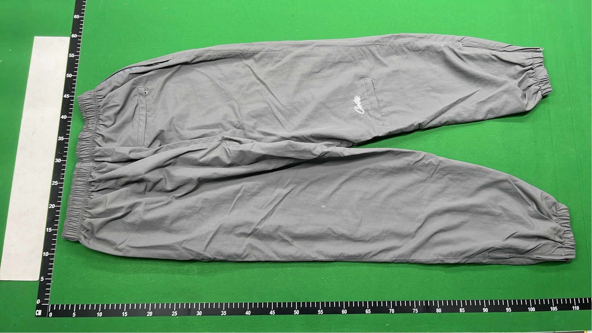 Cortez Gray Jogger Pants with Logo Print