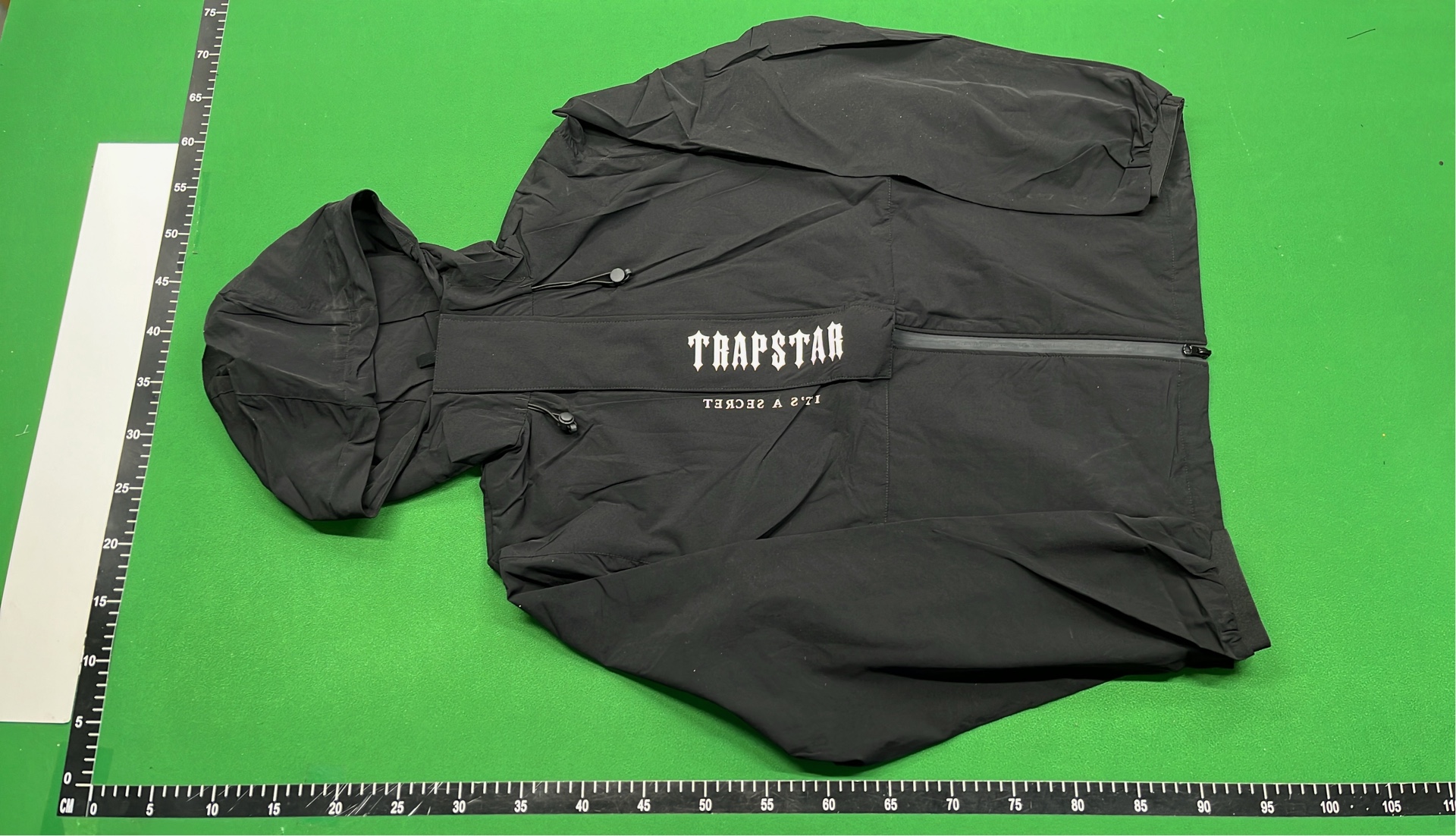 Black Hooded Windbreaker Jacket - Lightweight & Water Resistant