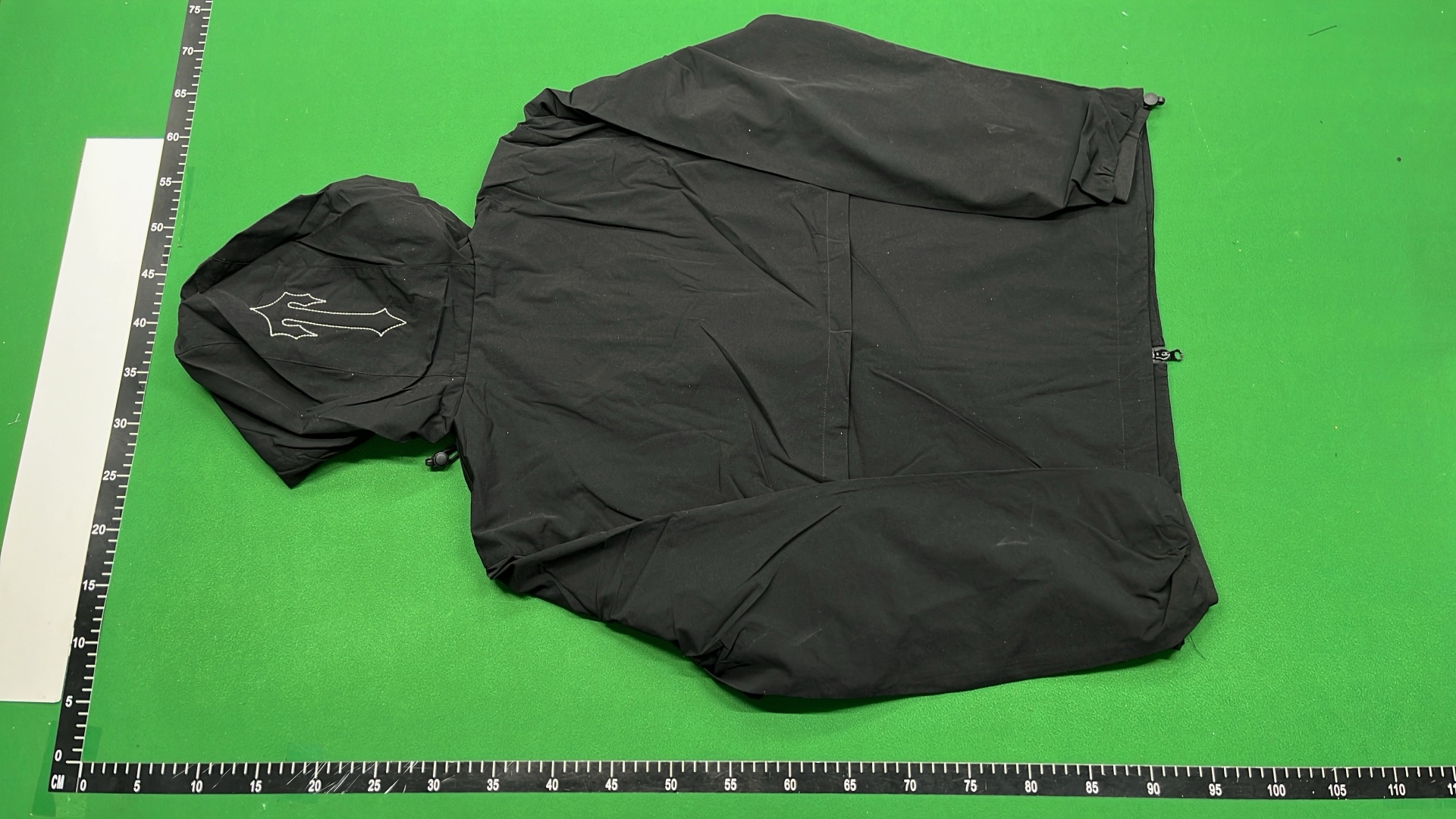 Black Hooded Windbreaker Jacket - Lightweight & Water Resistant