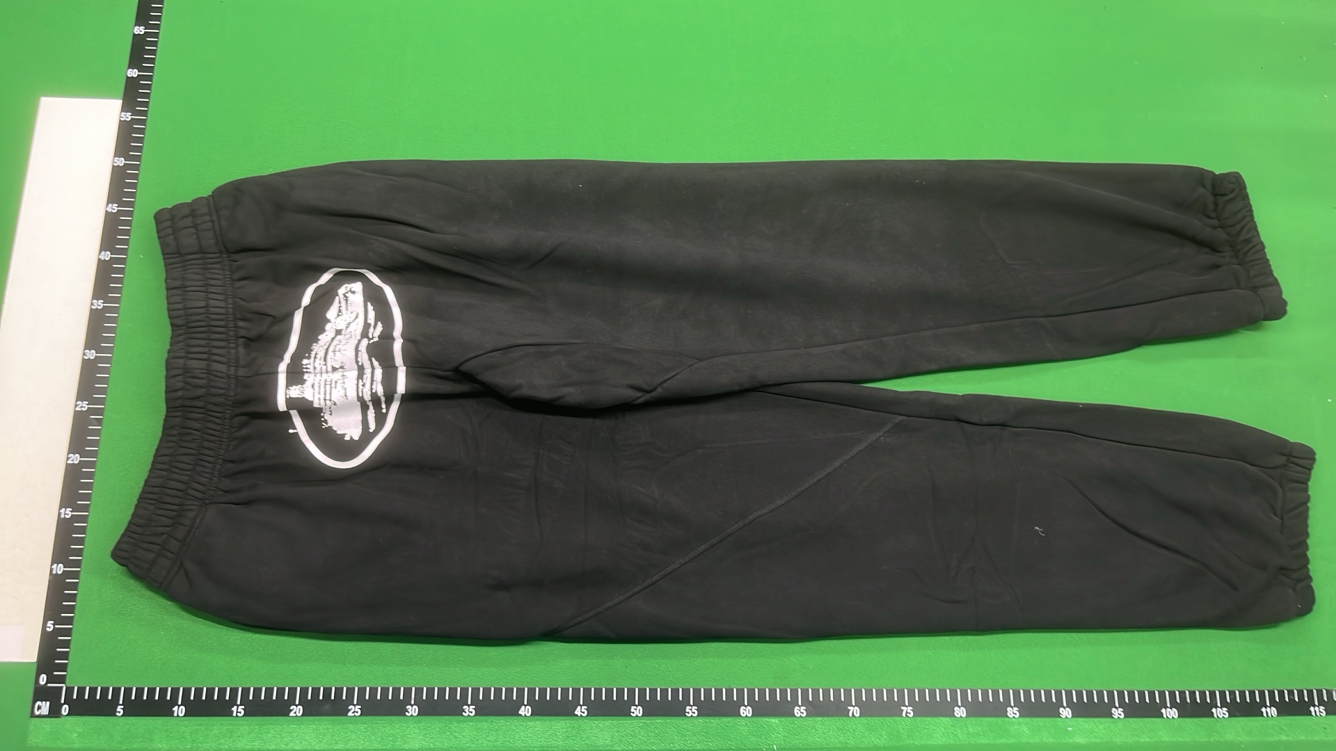 Black OceanVibe Sweatpants with Ship Graphic
