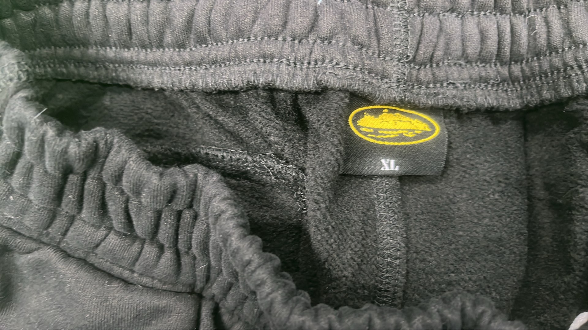 Black OceanVibe Sweatpants with Ship Graphic