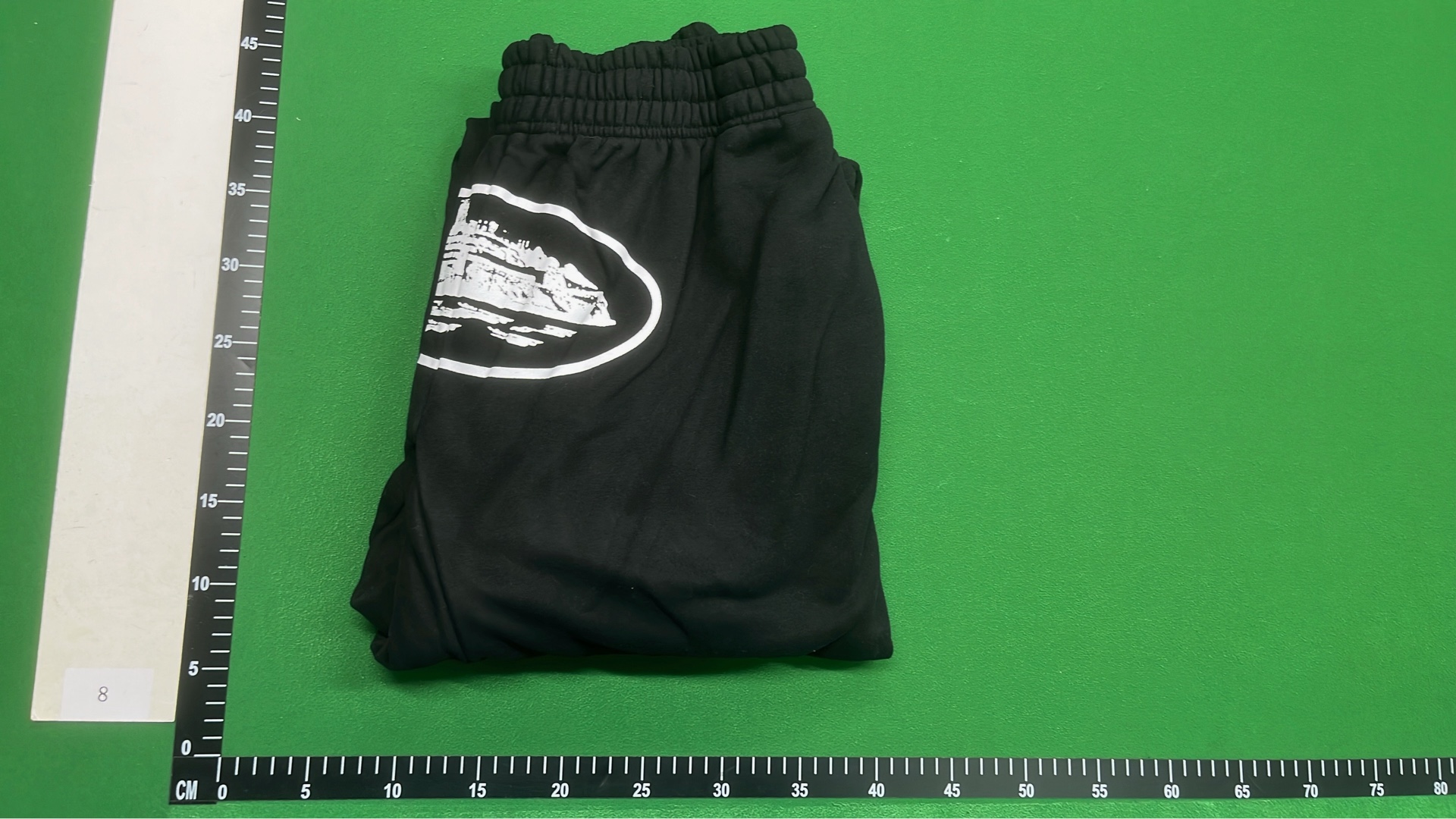 Black OceanVibe Sweatpants with Ship Graphic