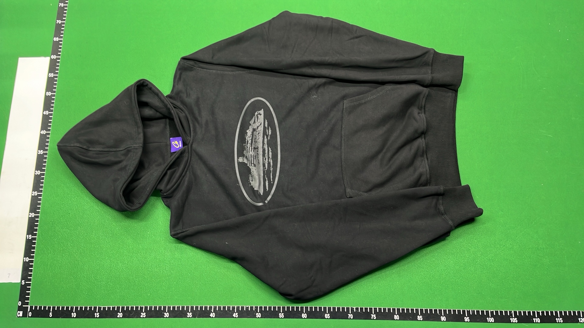Black Hoodie with Cruise Ship Design - Ocean Voyager