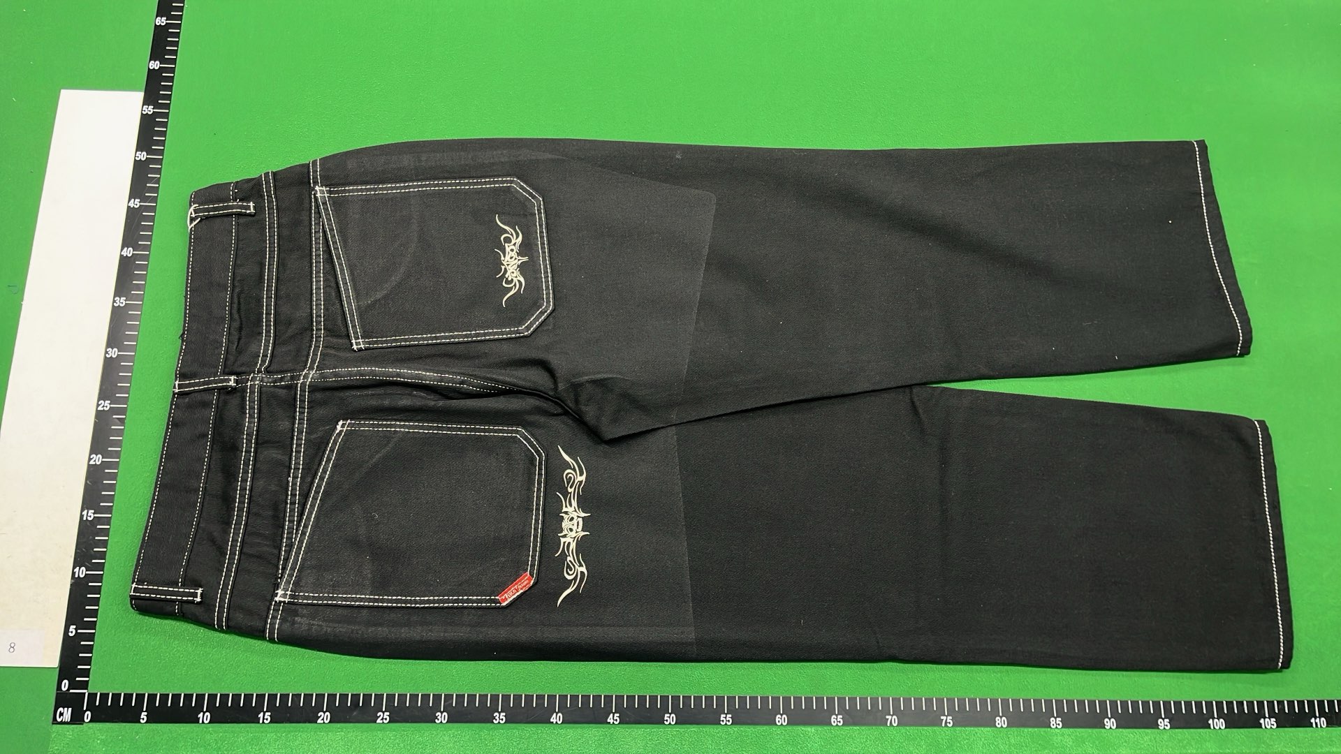 Revenge Custom Embroidered Denim Pants