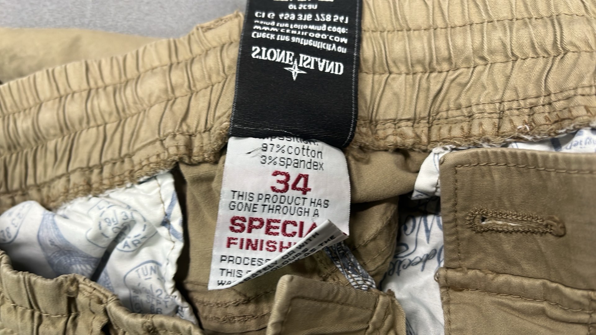 Black Cargo Jogger Pants with Logo Patch