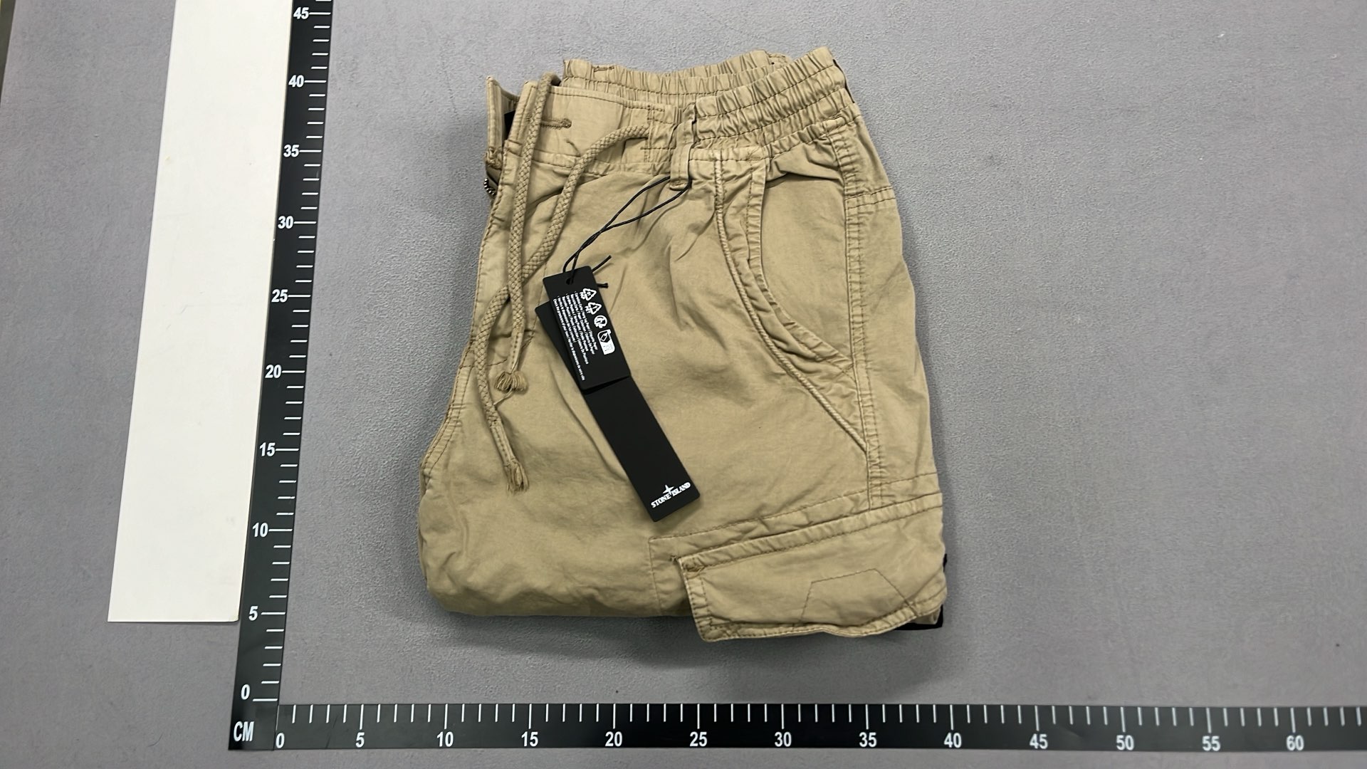 Black Cargo Jogger Pants with Logo Patch