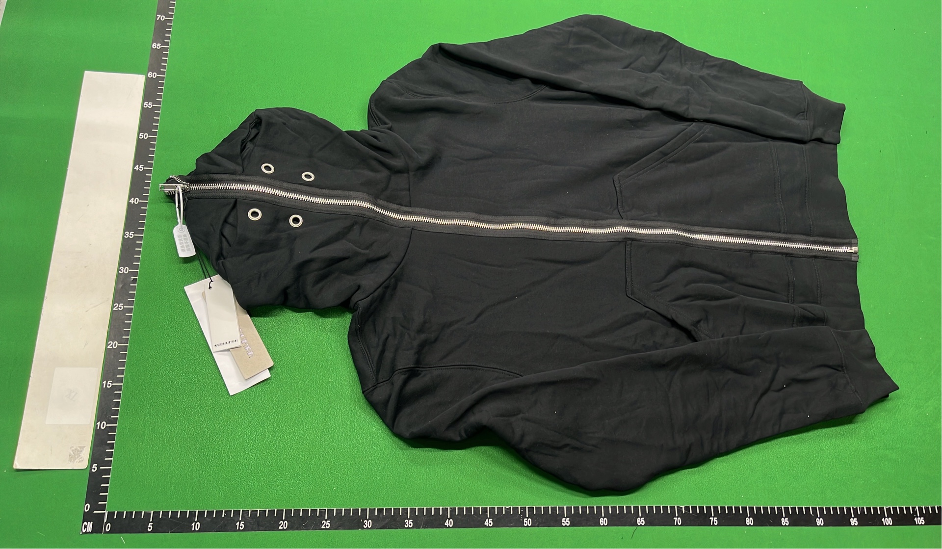 Brown Zip-Up Hoodie with Unique Hood Design