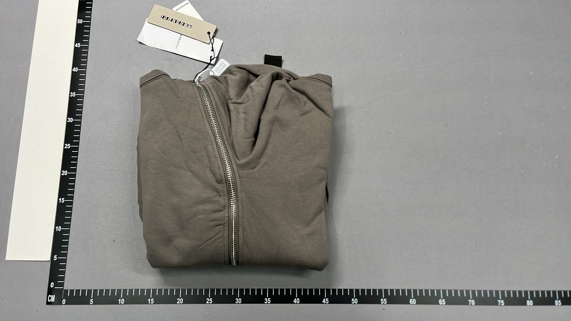 Rust Zip-Up Hoodie with Front Pockets