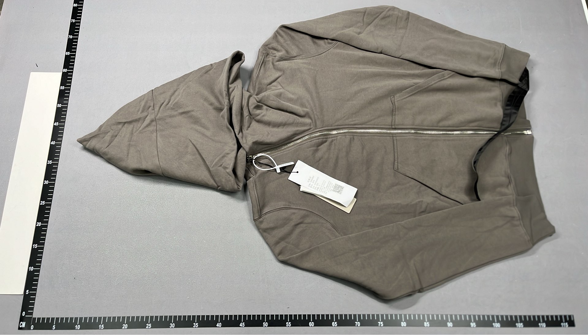 Rust Zip-Up Hoodie with Front Pockets