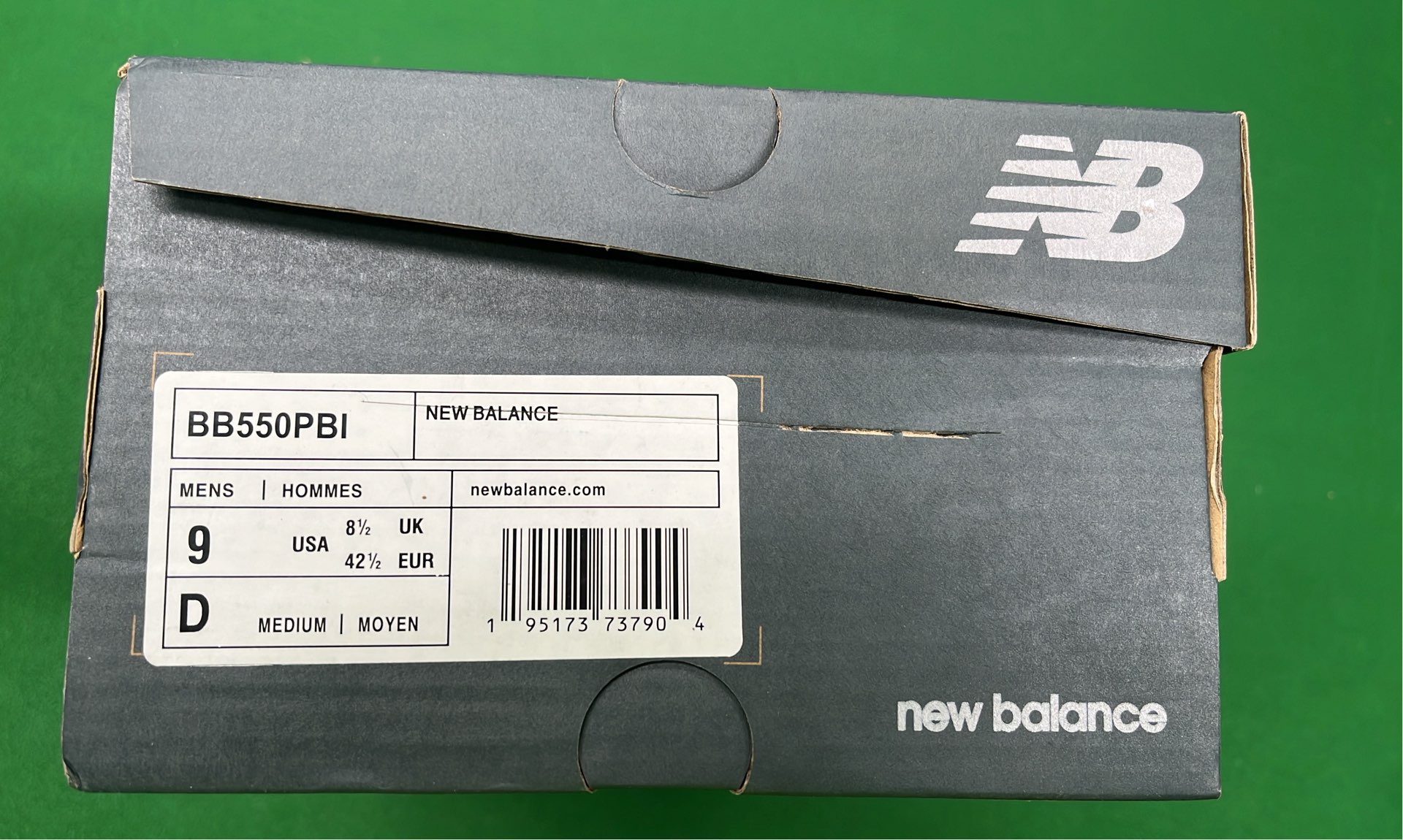 New Balance 550 White Black Sneakers BB550WTG