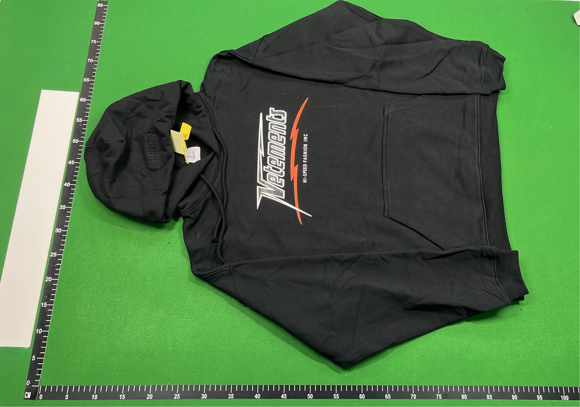 Black Hoodie with Subtle Pattern Design