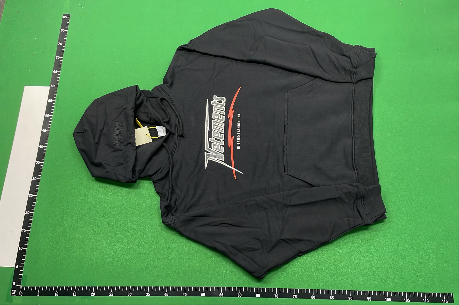 Black Hoodie with Subtle Pattern Design