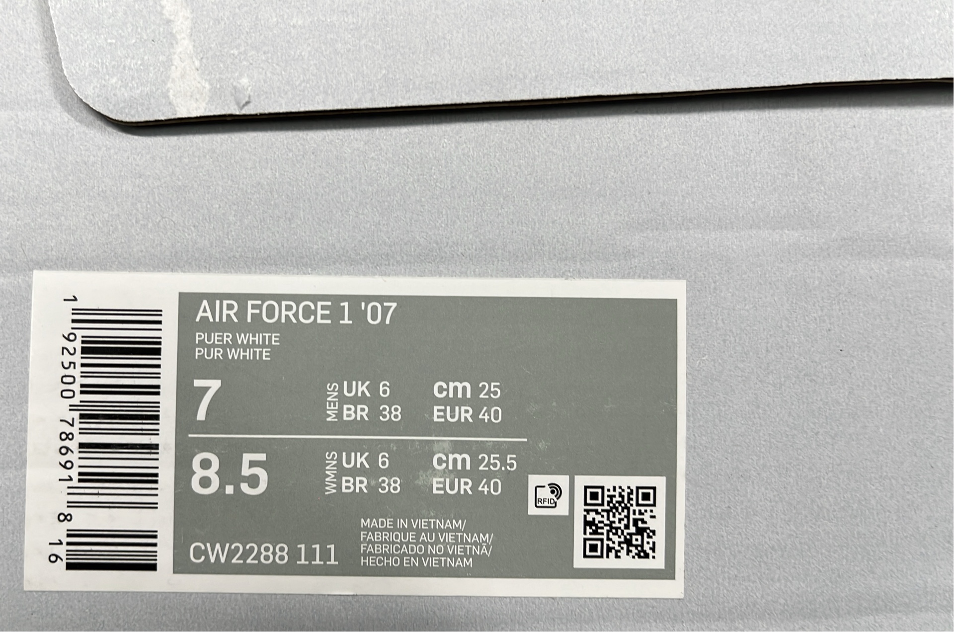 Nike Air Force 1 Low White Leather Sneakers