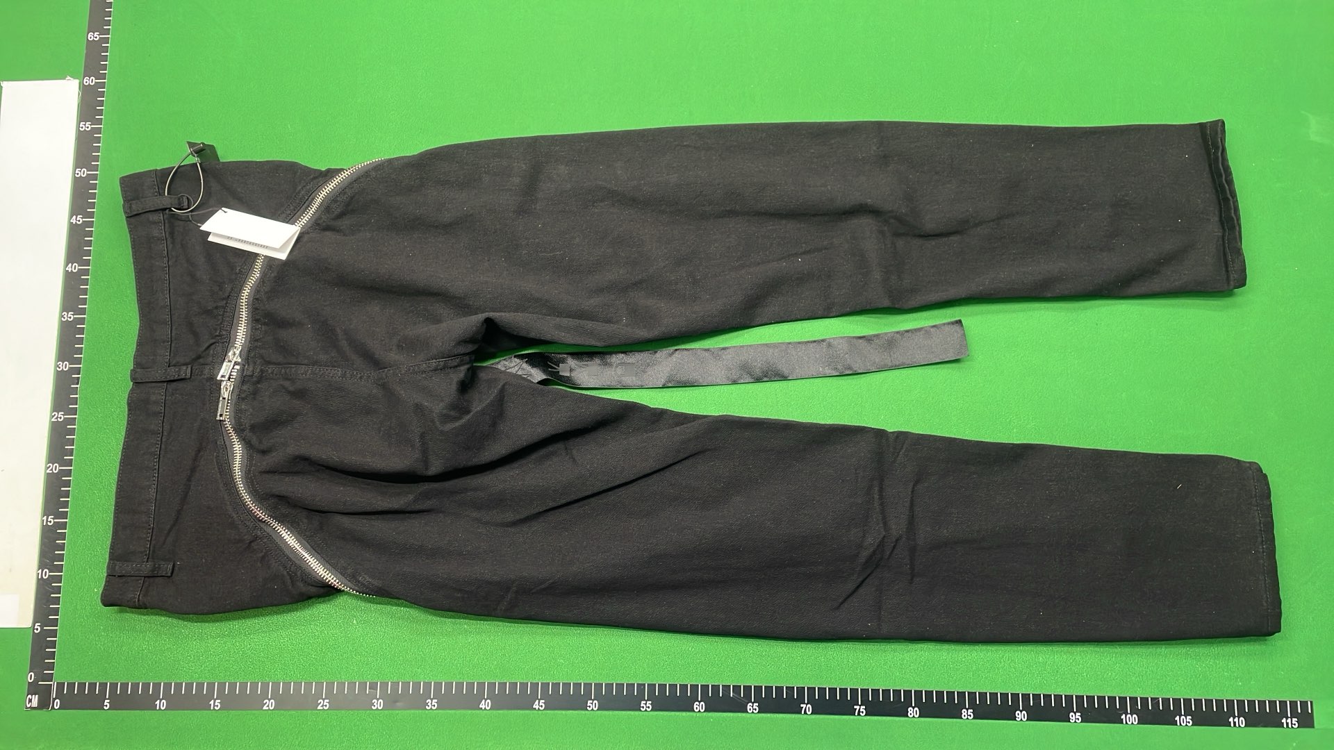 Black Zipper Side Pants for Streetwear Style