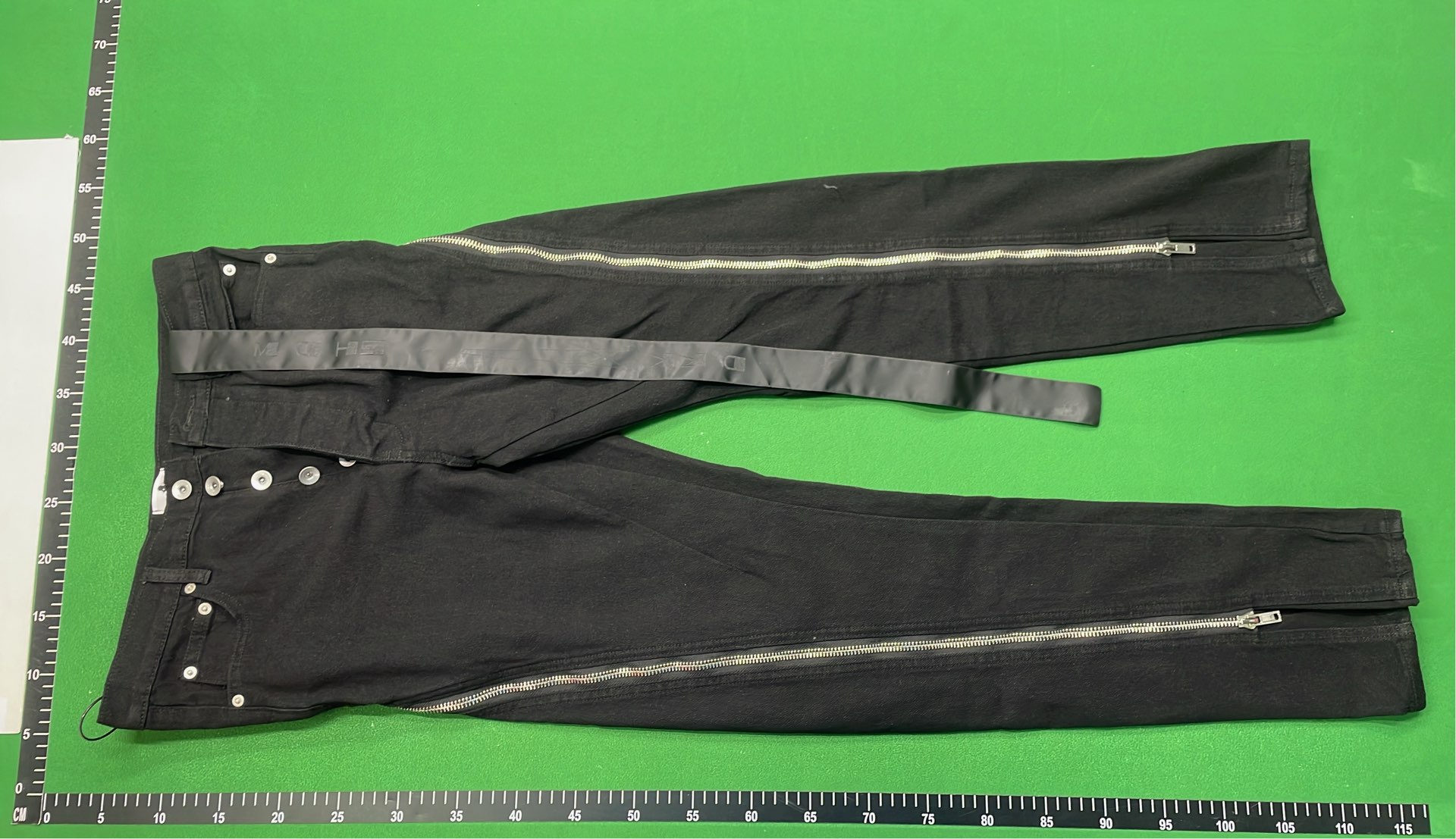 Black Zipper Side Pants for Streetwear Style