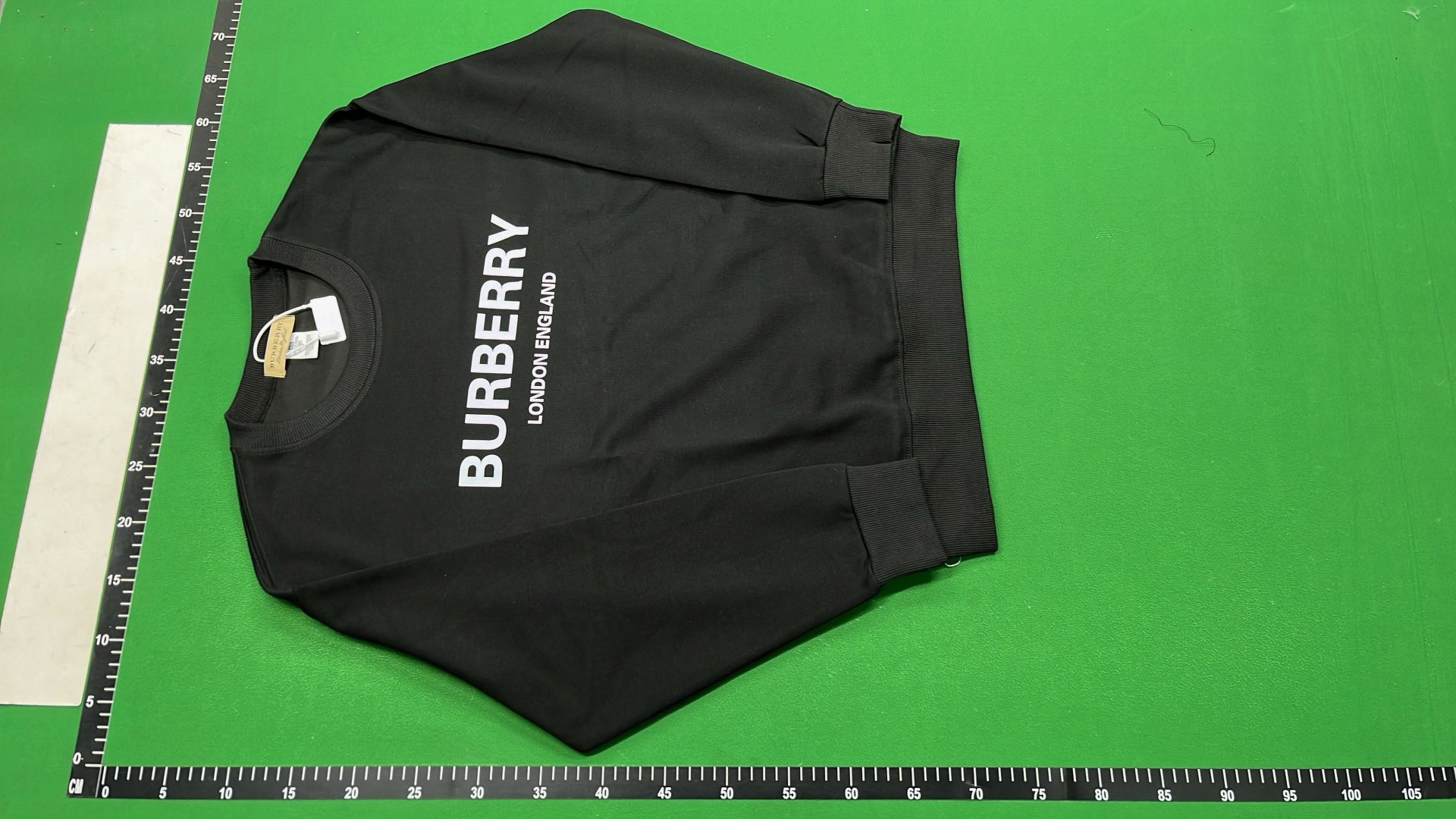 Burberry London England Logo Sweatshirt - White and Black Hoodies