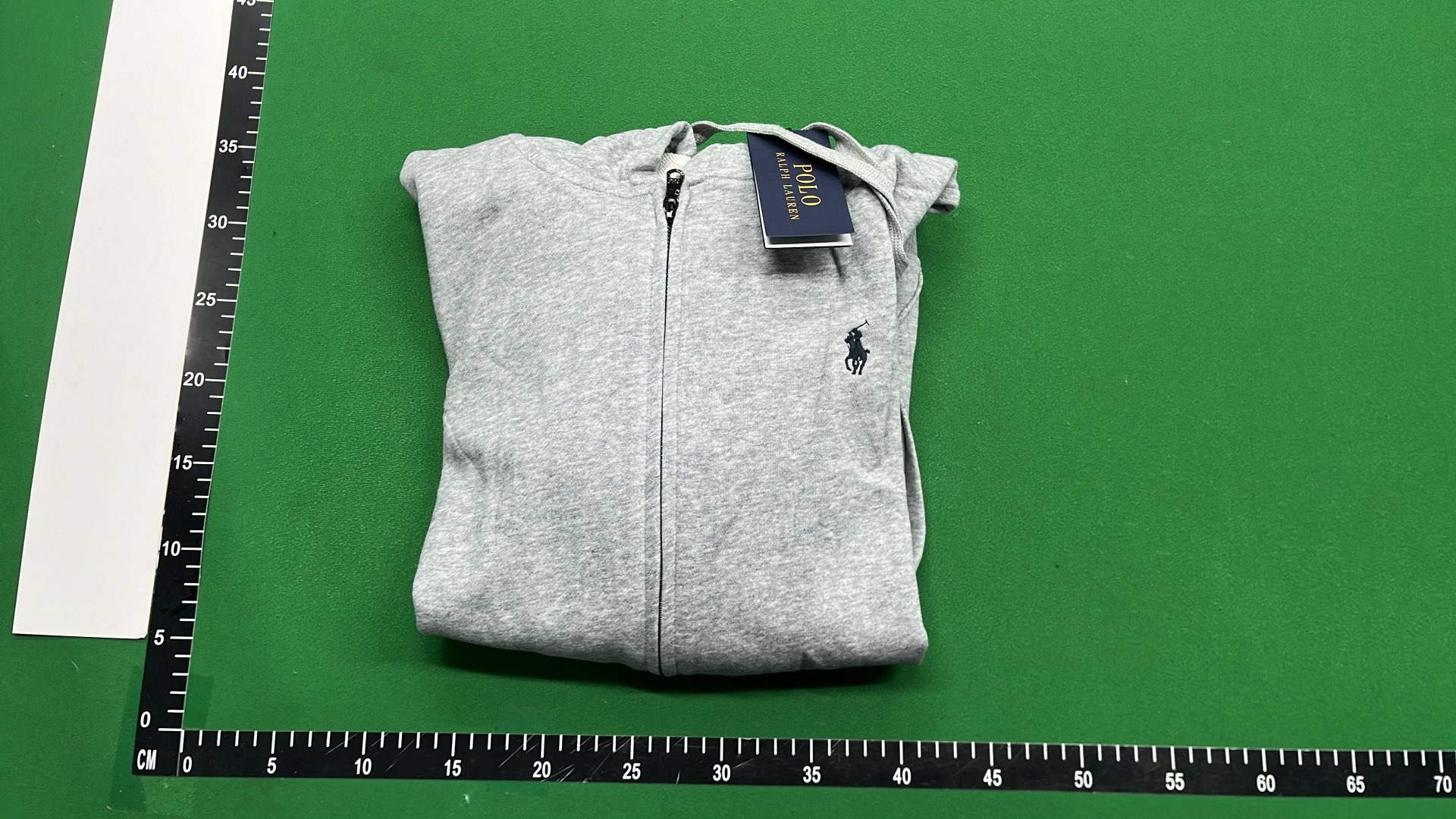 Black Full-Zip Hoodie with Pony Logo