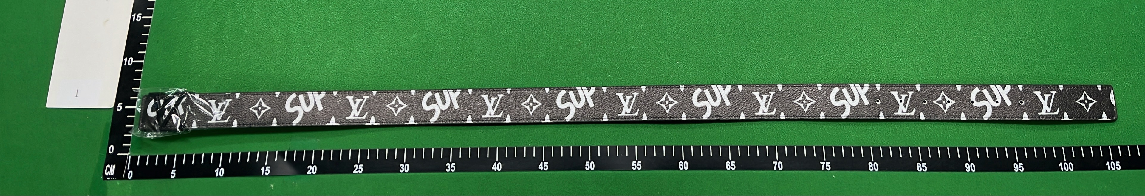 Luxury Monogram Pattern Leather Belt for Men and Women - Fashionable Designer Style