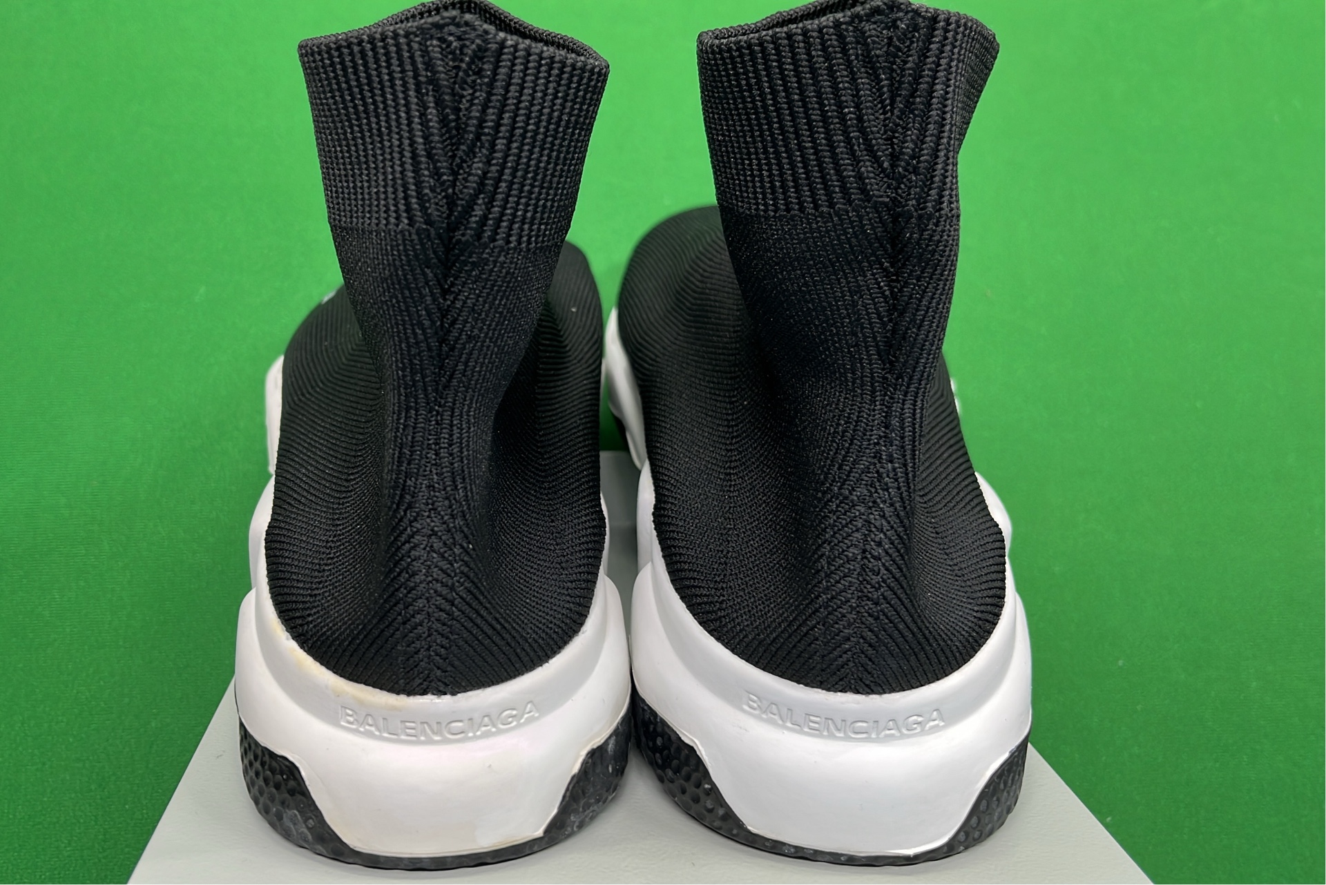 Balenciaga Speed Trainer Sneakers Black White Red Green