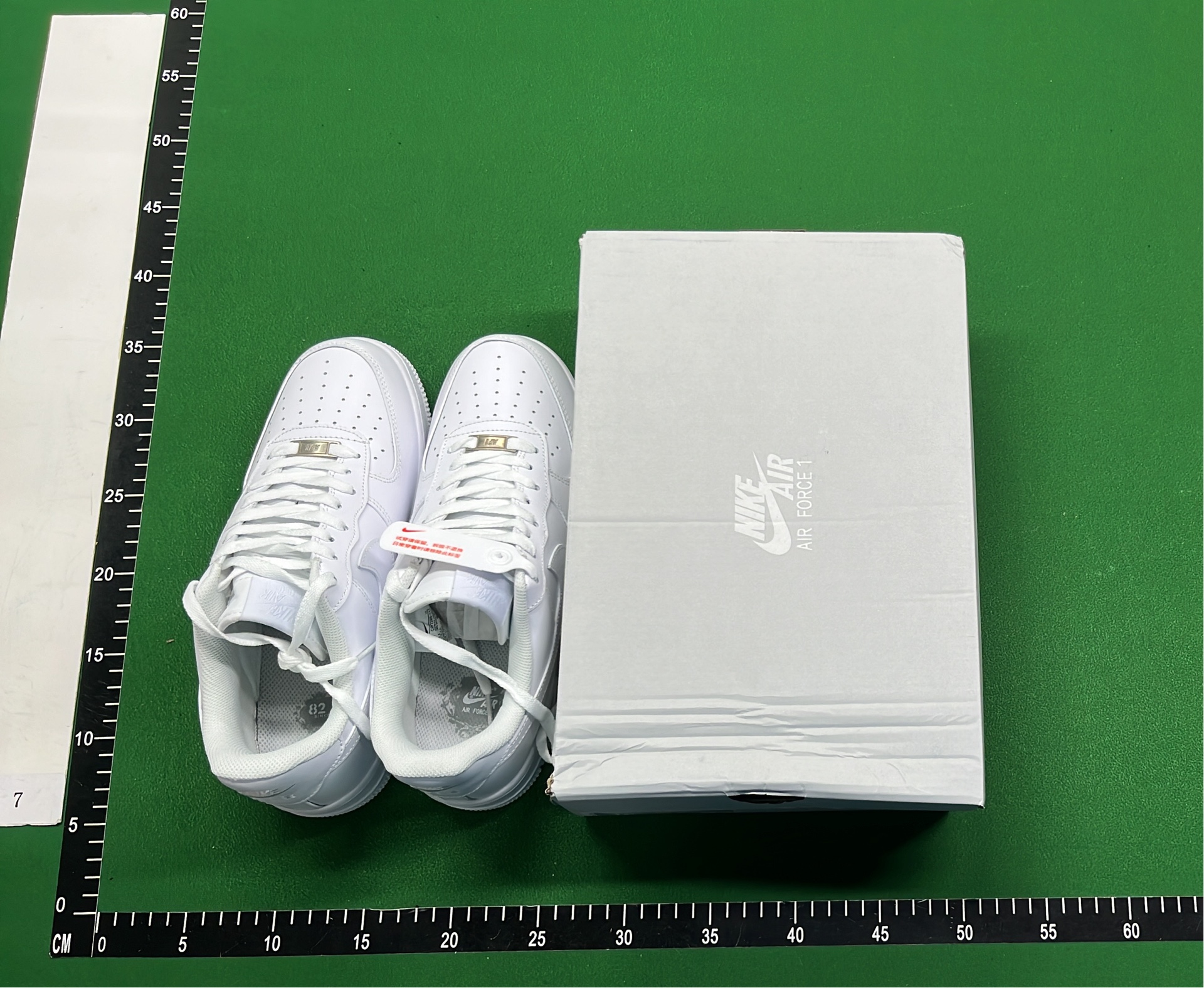 Nike Air Force 1 White Leather Sneakers Men's Classic Shoes