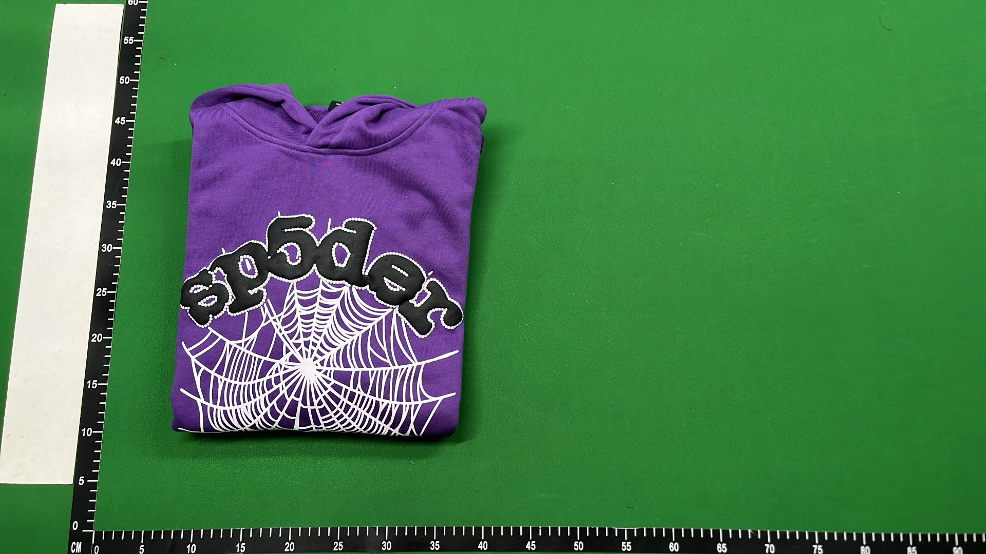 SP5DER Star Print Hoodie Grey Oversized Sweatshirt
