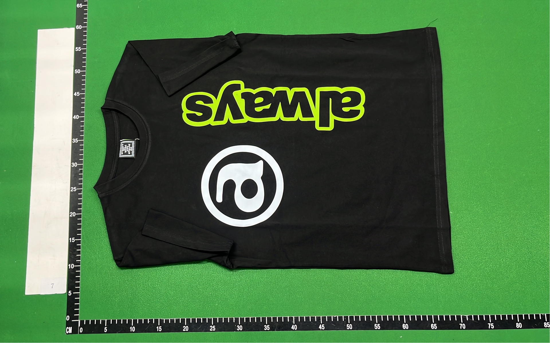 Black Always Logo T-Shirt with Neon Green Text
