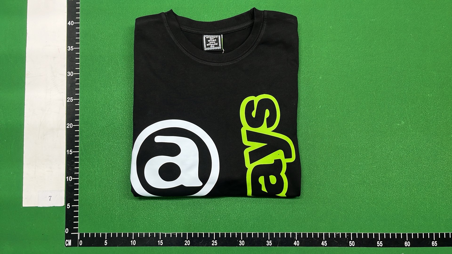 Black Always Logo T-Shirt with Neon Green Text
