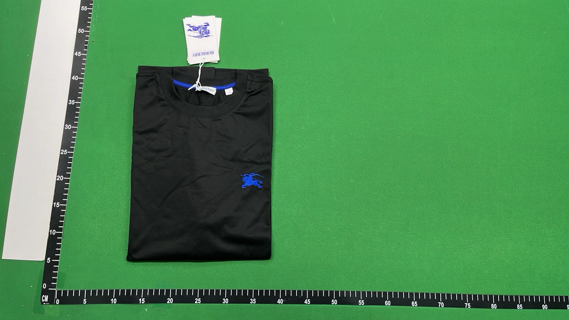 Black T-Shirt with Blue Logo - Made by ANDY