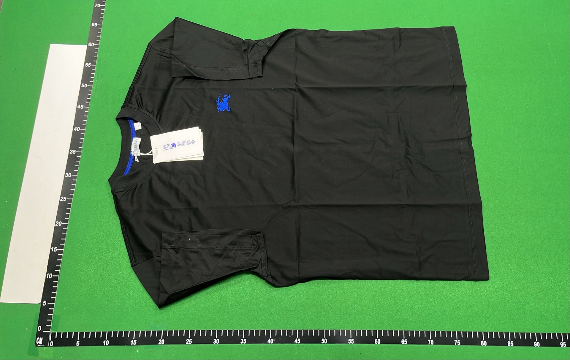 Black T-Shirt with Blue Logo - Made by ANDY