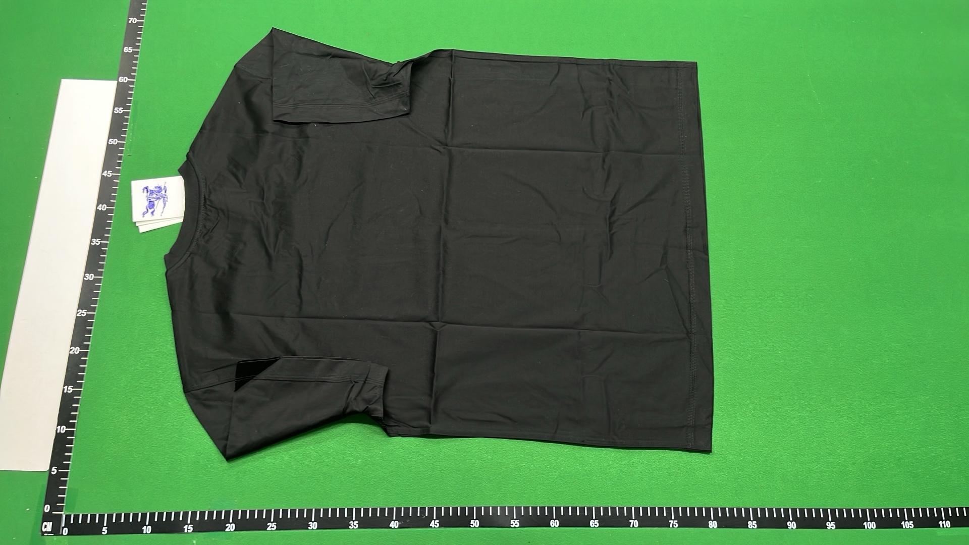 Black T-Shirt with Blue Logo - Made by ANDY