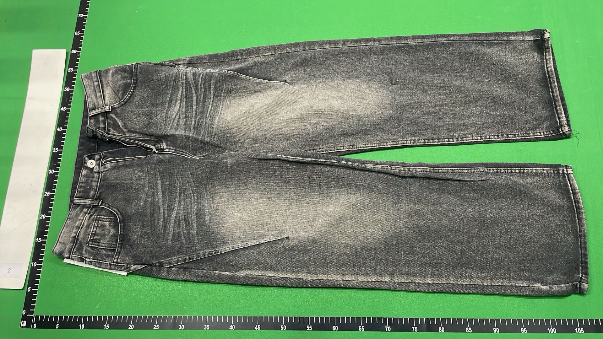 Gray Zip-Up Hoodie with Black Wide-Leg Jeans