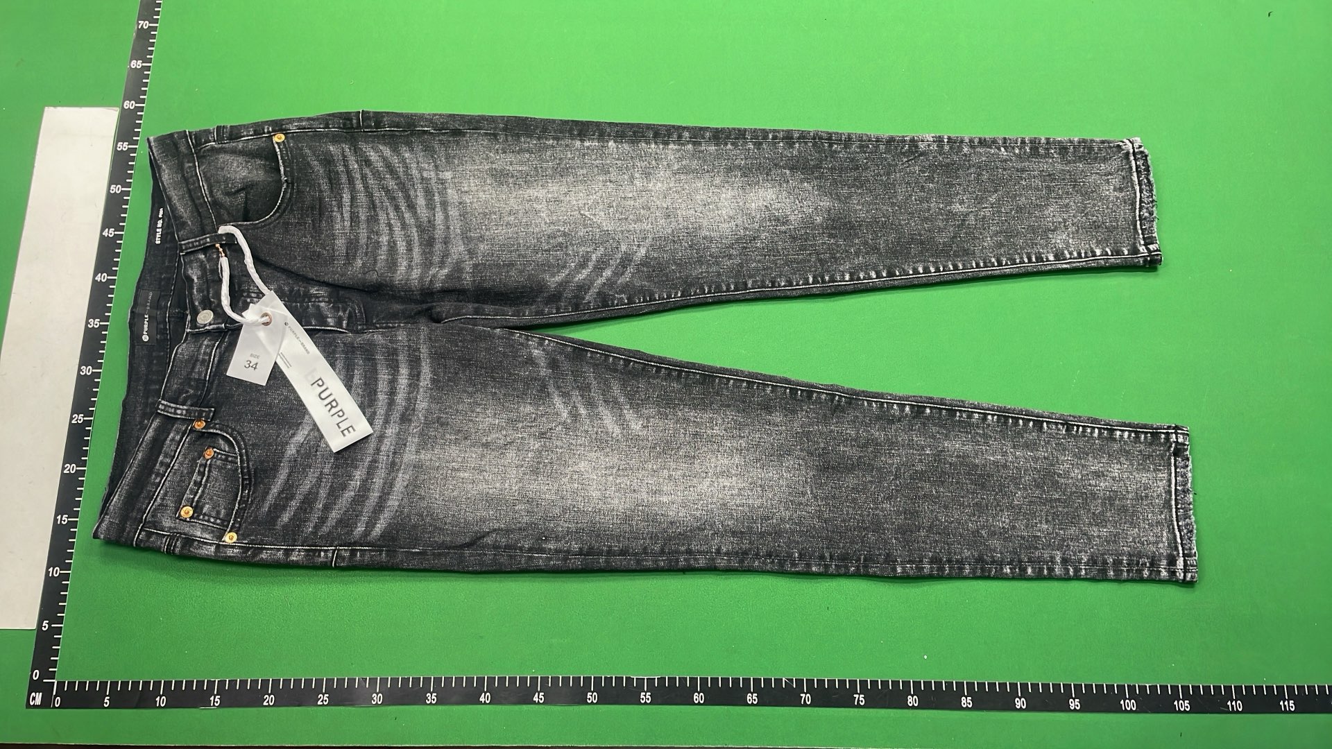 Purple Distressed Denim Jeans for Men