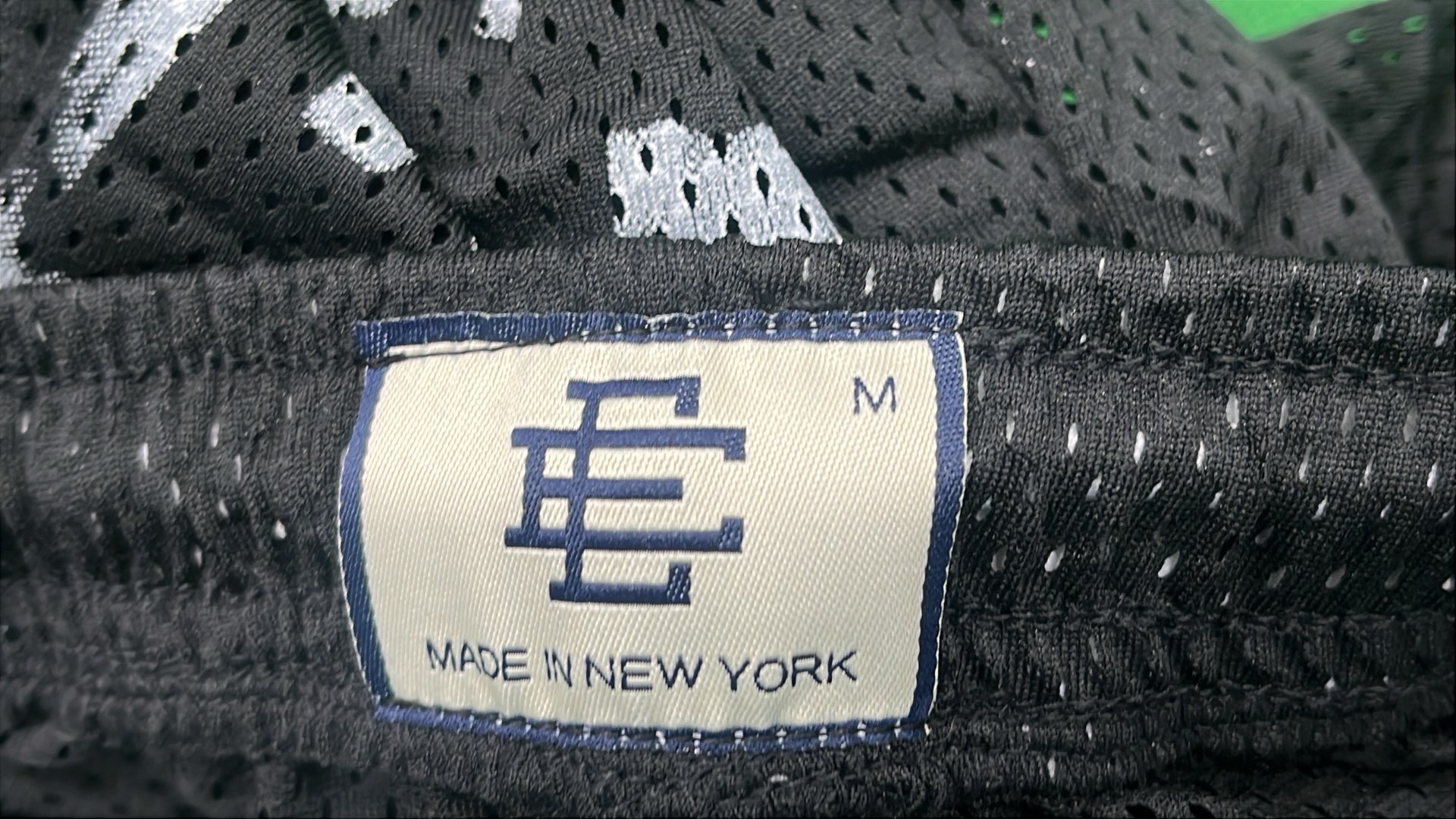 Black Mesh Basketball Shorts with City Print