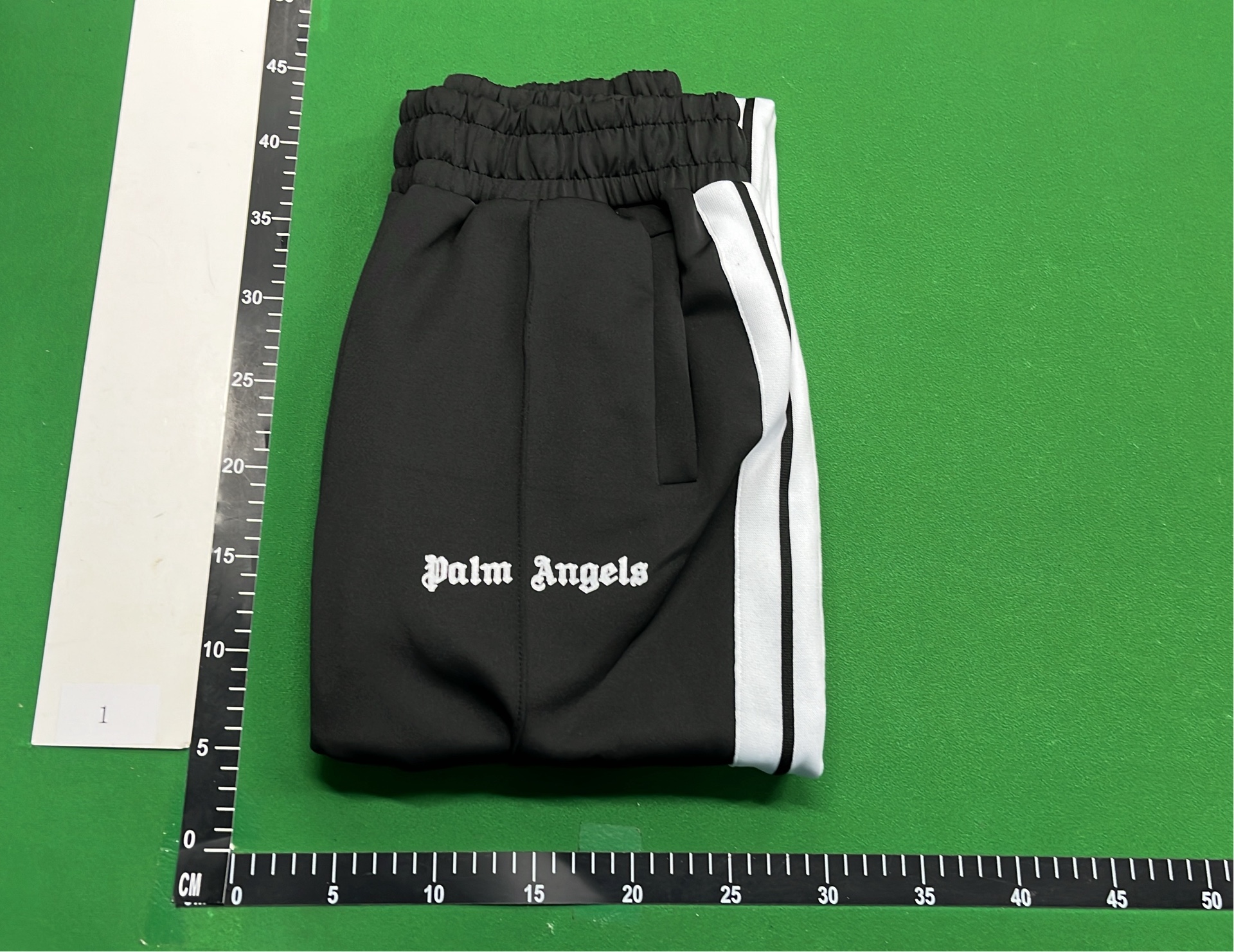 Purple Track Pants with White Side Stripes and Angels Logo