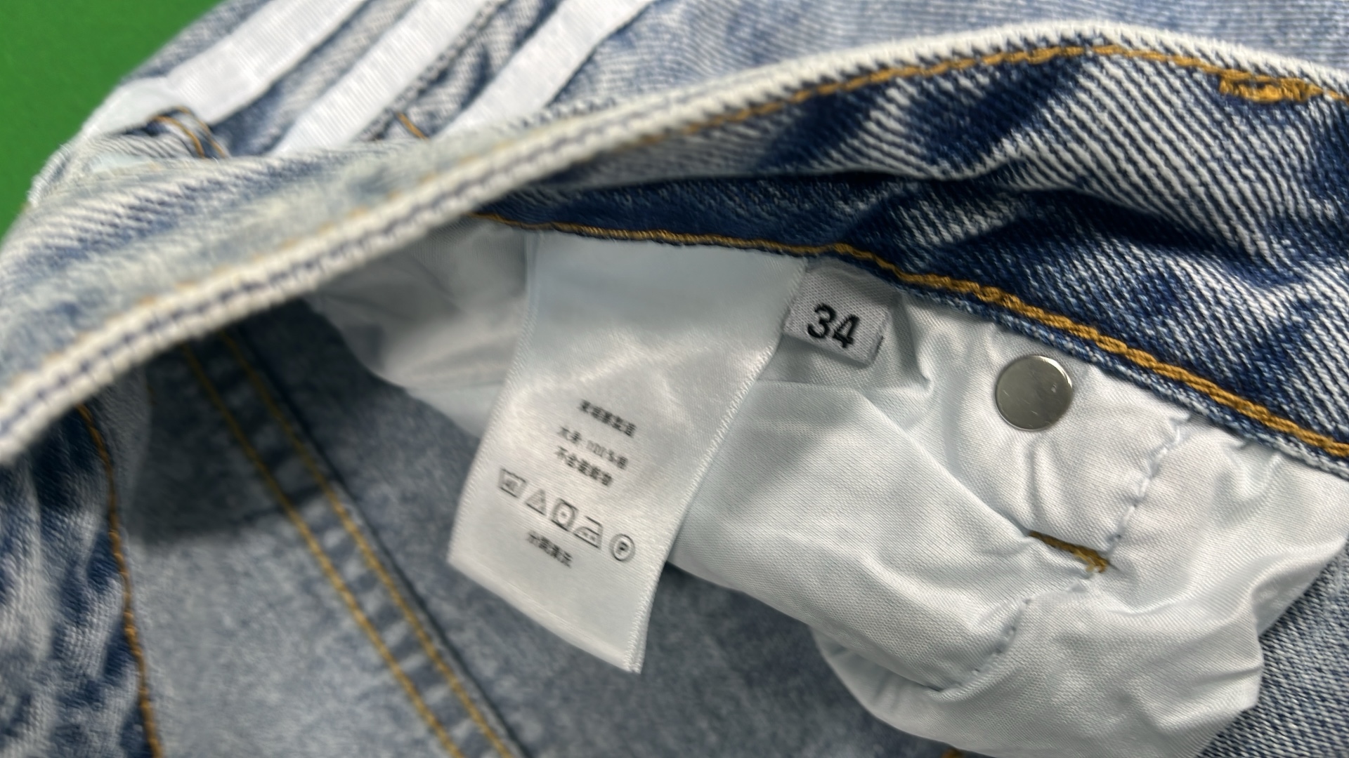 Balenciaga Denim Pants with Side Stripes