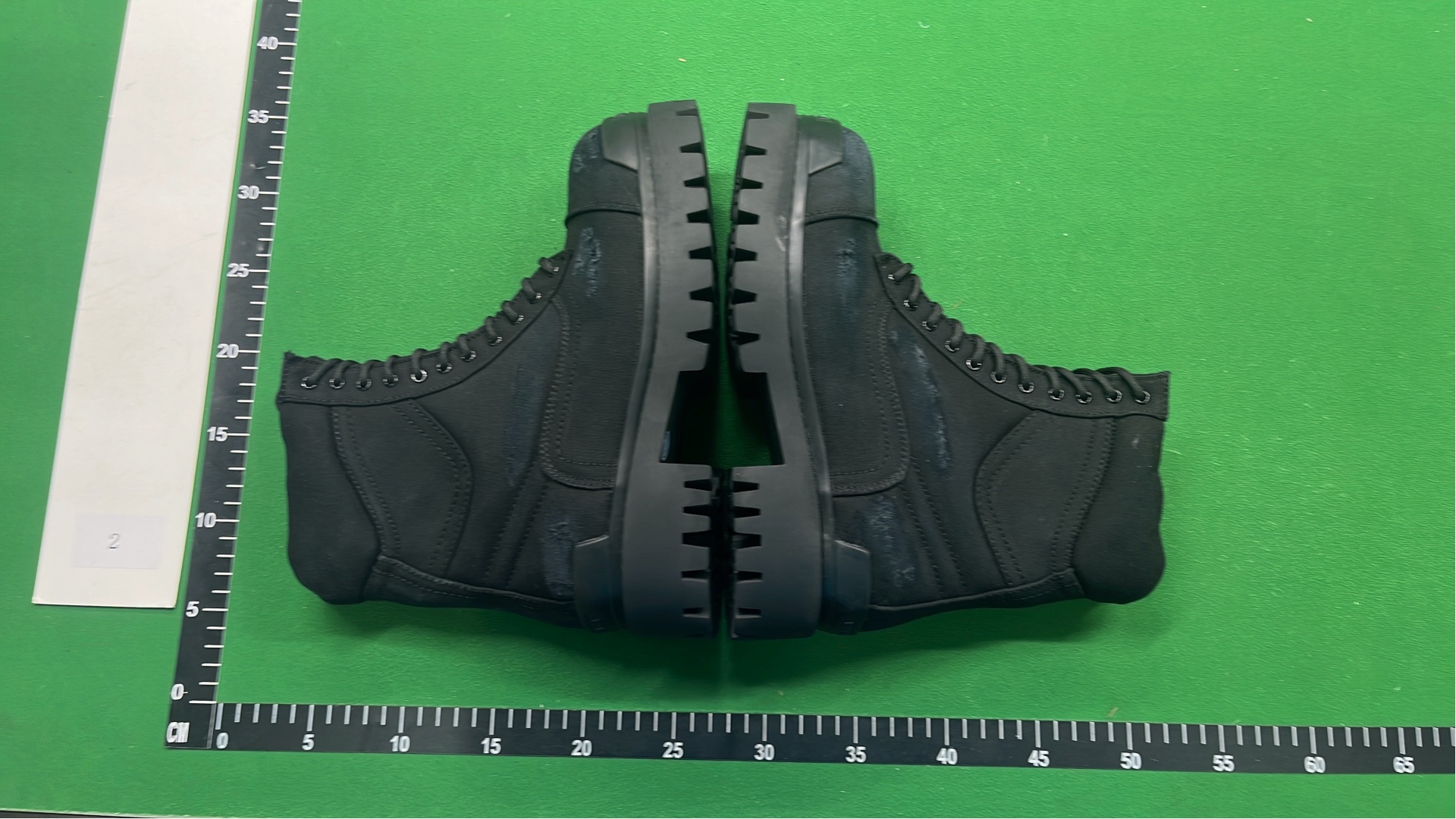 Black High-Top Lace-Up Combat Boots for Men and Women