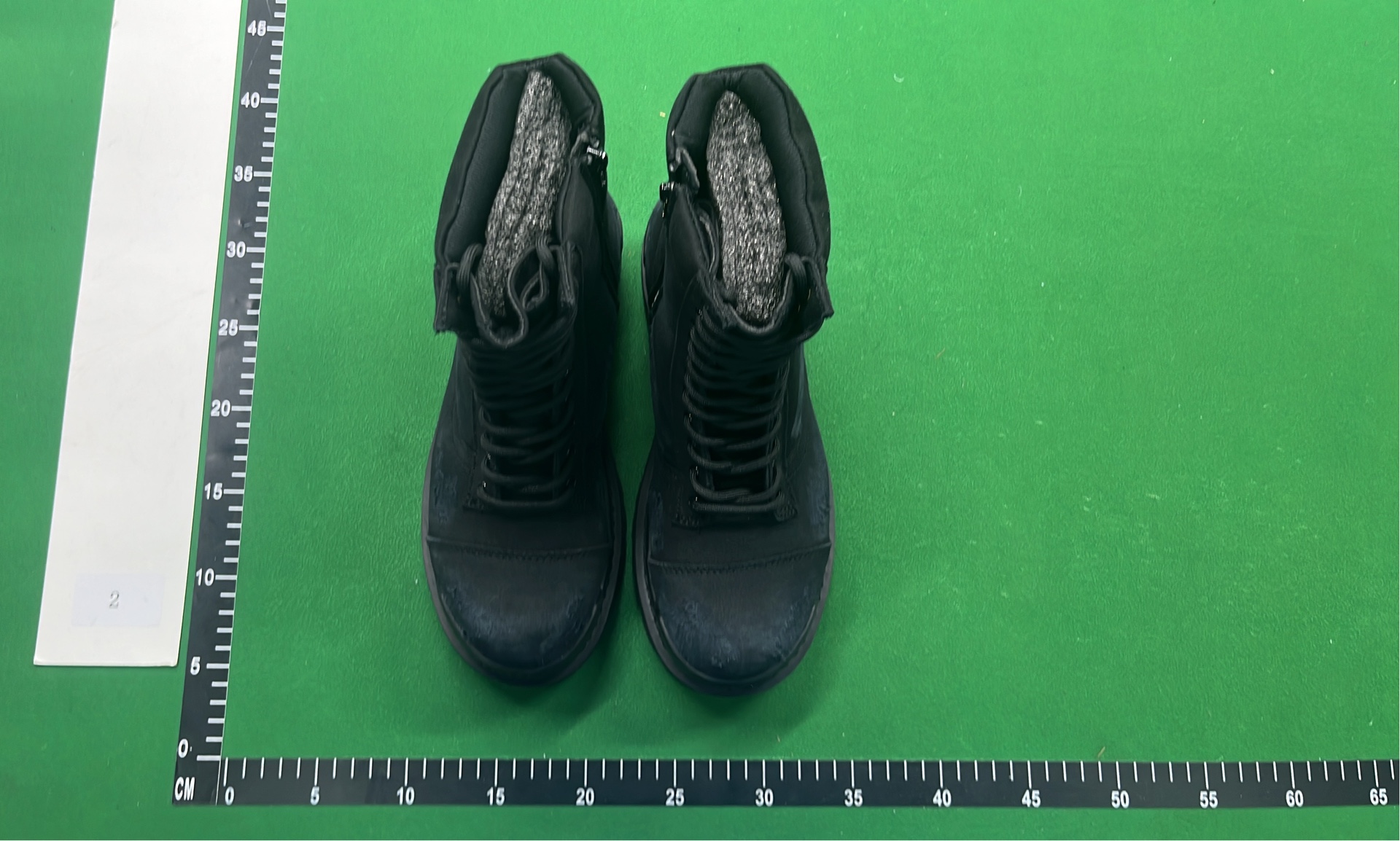 Black High-Top Lace-Up Combat Boots for Men and Women