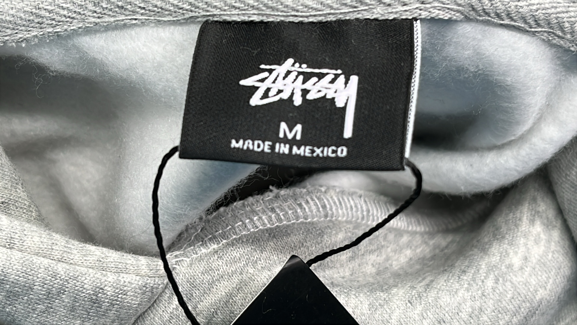 St&uuml;ssy Grey Hoodie with Red Logo