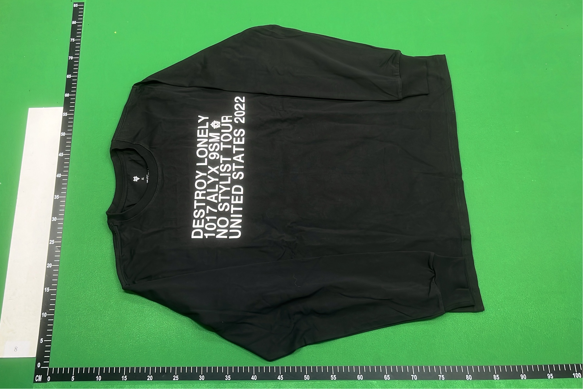 KEN CARSON Destroy Lonely 1017 ALYX 9SM Tour Long Sleeve T-Shirt