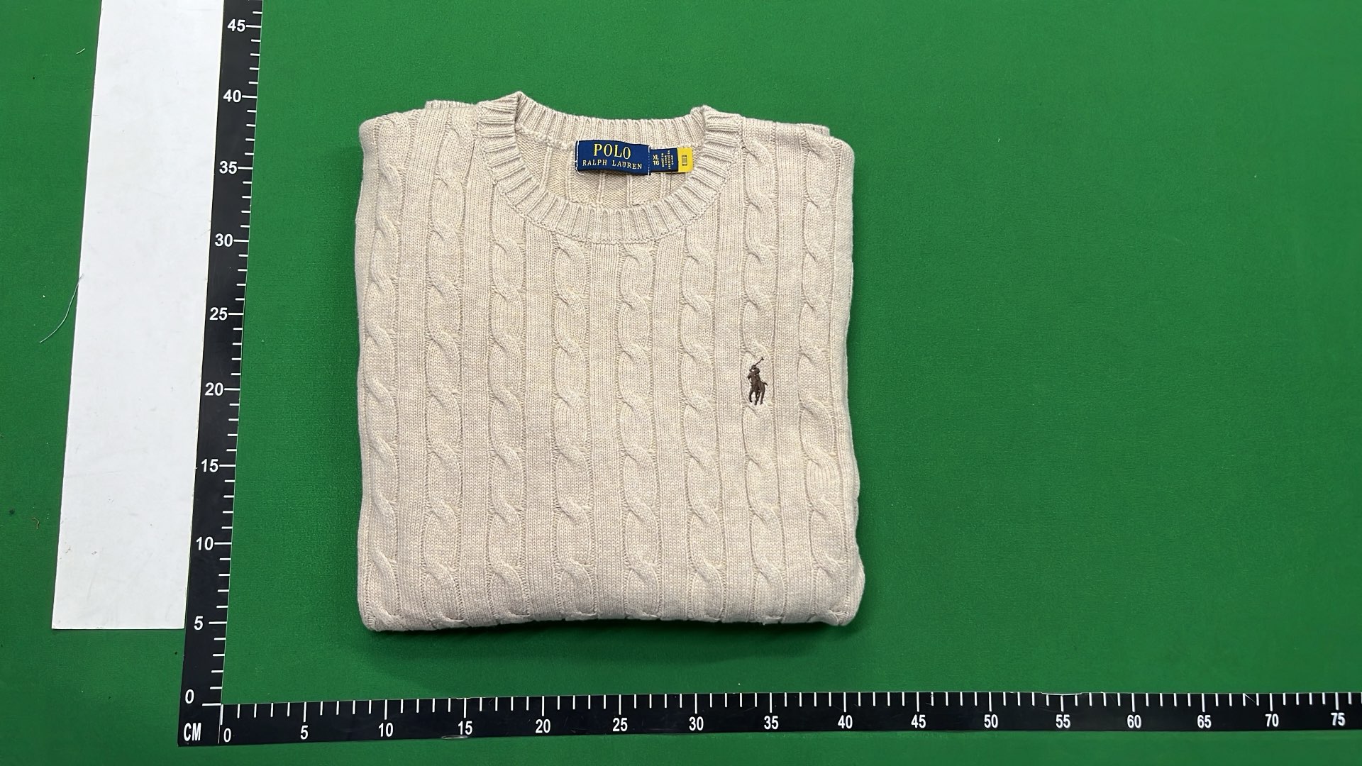 Men's Navy Cable Knit Sweater - Classic Ribbed Design
