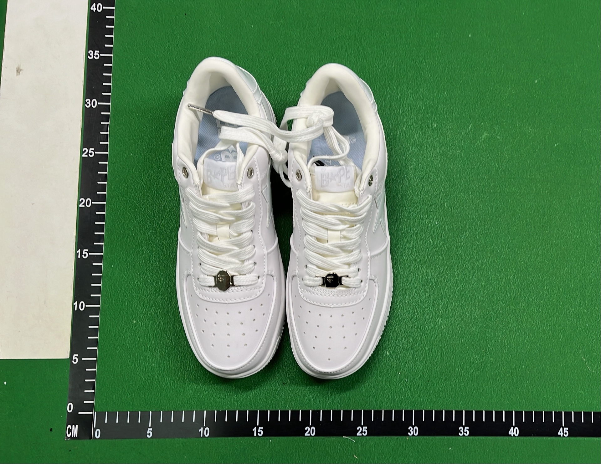 Bape Red Star Sneakers Low Top Patent Leather Men Women Shoes
